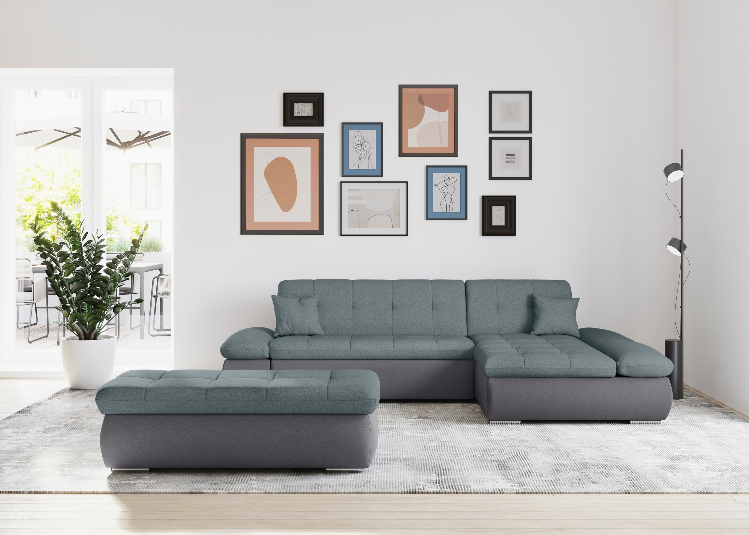 DOMO collection Ecksofa "Moric, L-Form, XXL-Sofa - Breite 300cm", wahlweise günstig online kaufen