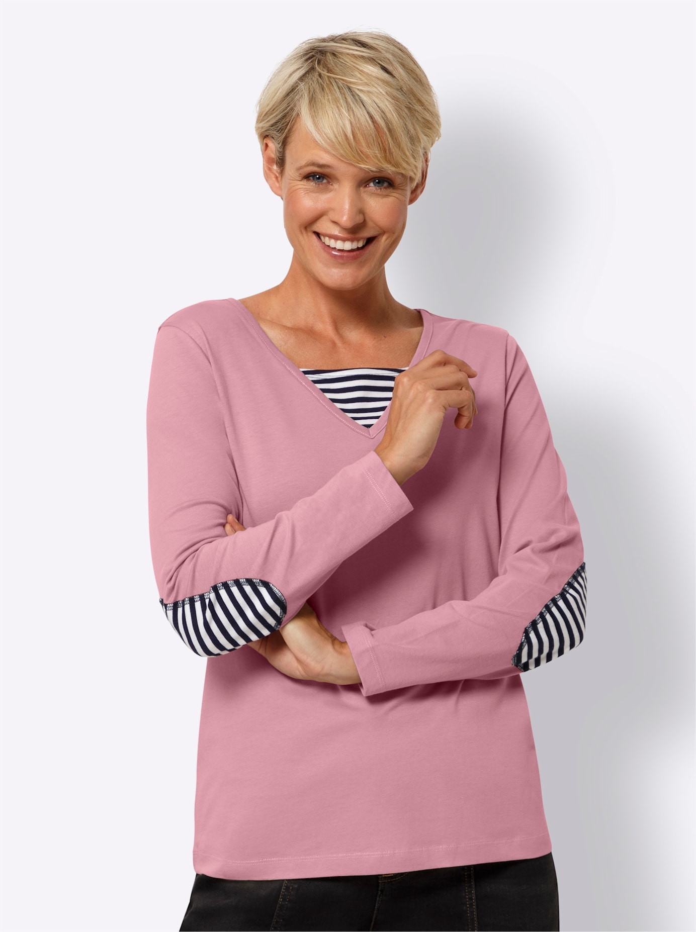 Classic Basics 2-in-1-Langarmshirt "2-in-1-Shirt", 1 Stk. günstig online kaufen