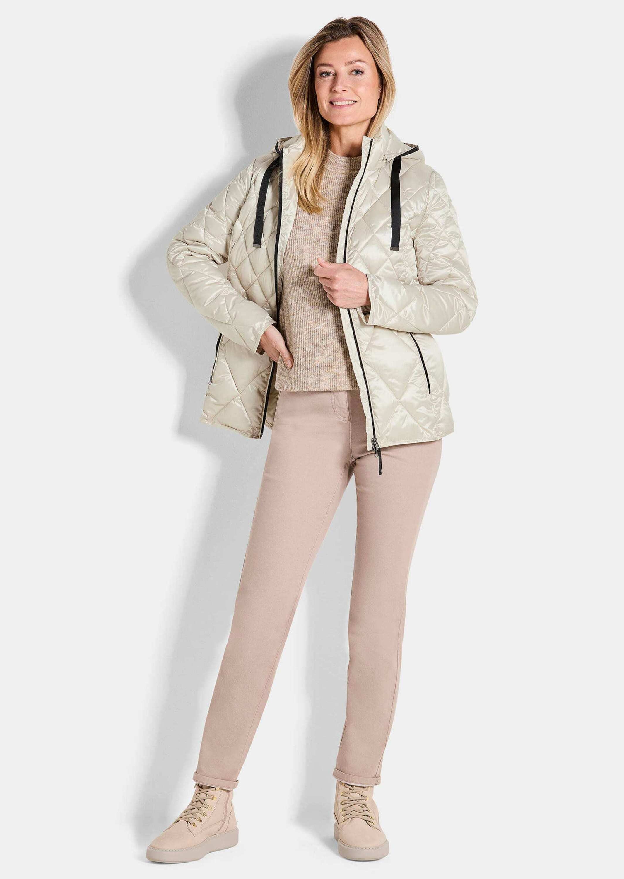 GOLDNER Kurzjacke »Kurzgröße Steppjacke mit Rautenmuster«