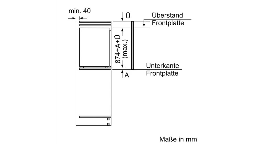 NEFF Einbaukühlschrank »KI1211SE0«, KI1211SE0, 87,4 cm hoch, 54,1 cm breit, Fresh Safe: Schublade für flexible Lagerung von Obst & Gemüse