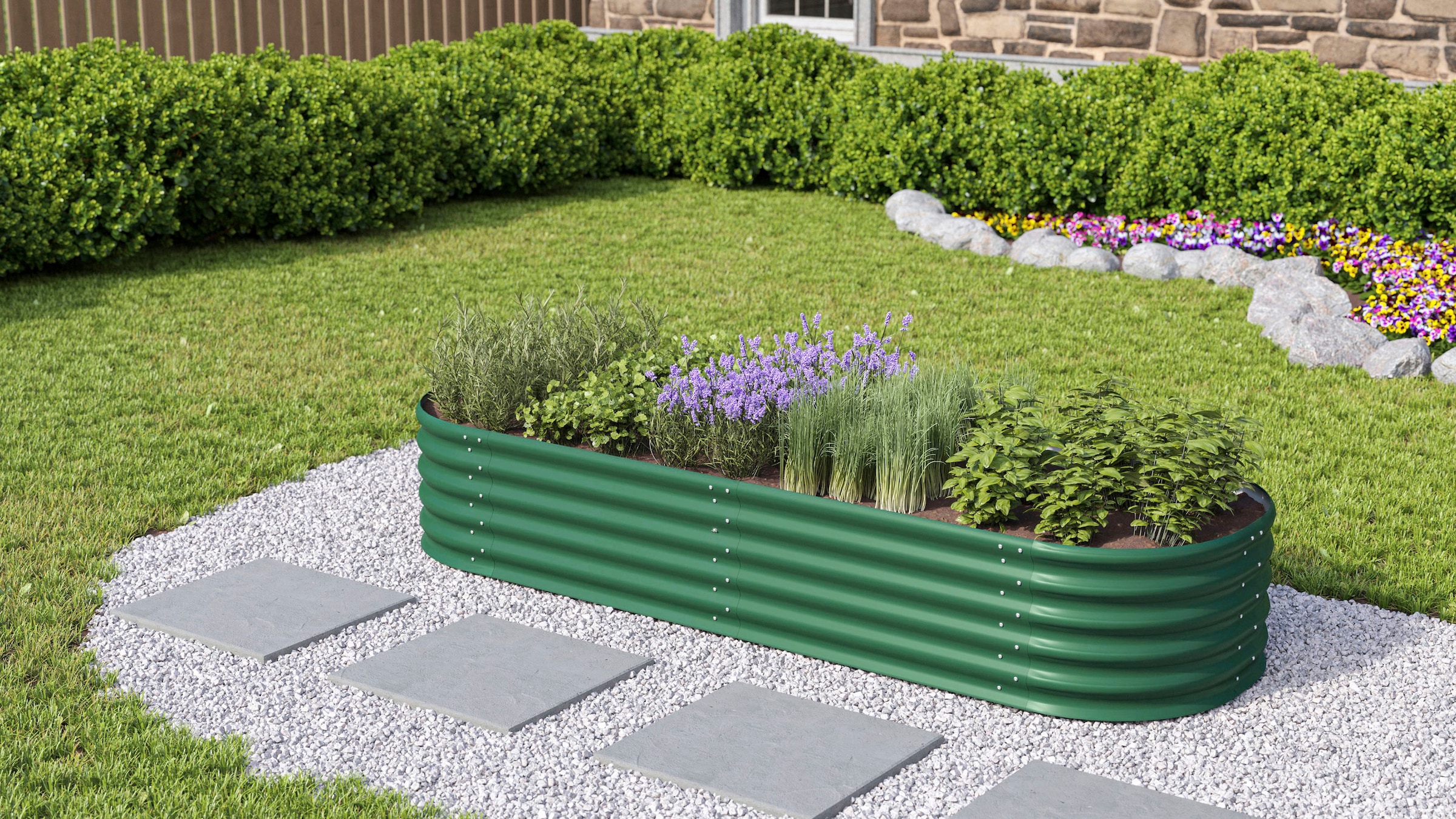 Vitavia Hochbeet »Errweiterung Stretched 401« TxH: 80x40 cm, seegras