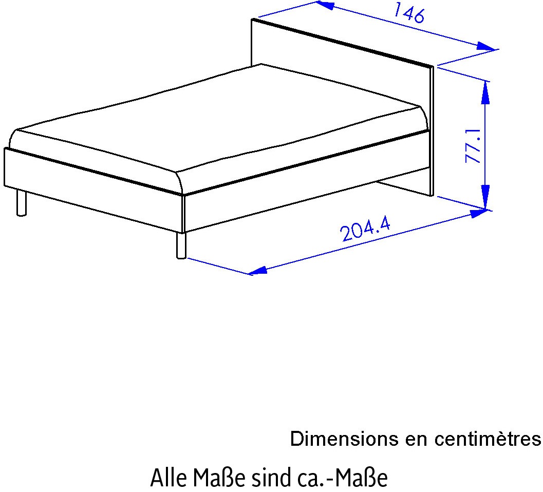 Gami Kinderbett »RITMO«, Ein modernes Bett, das sich jedem Interieur anpasst
