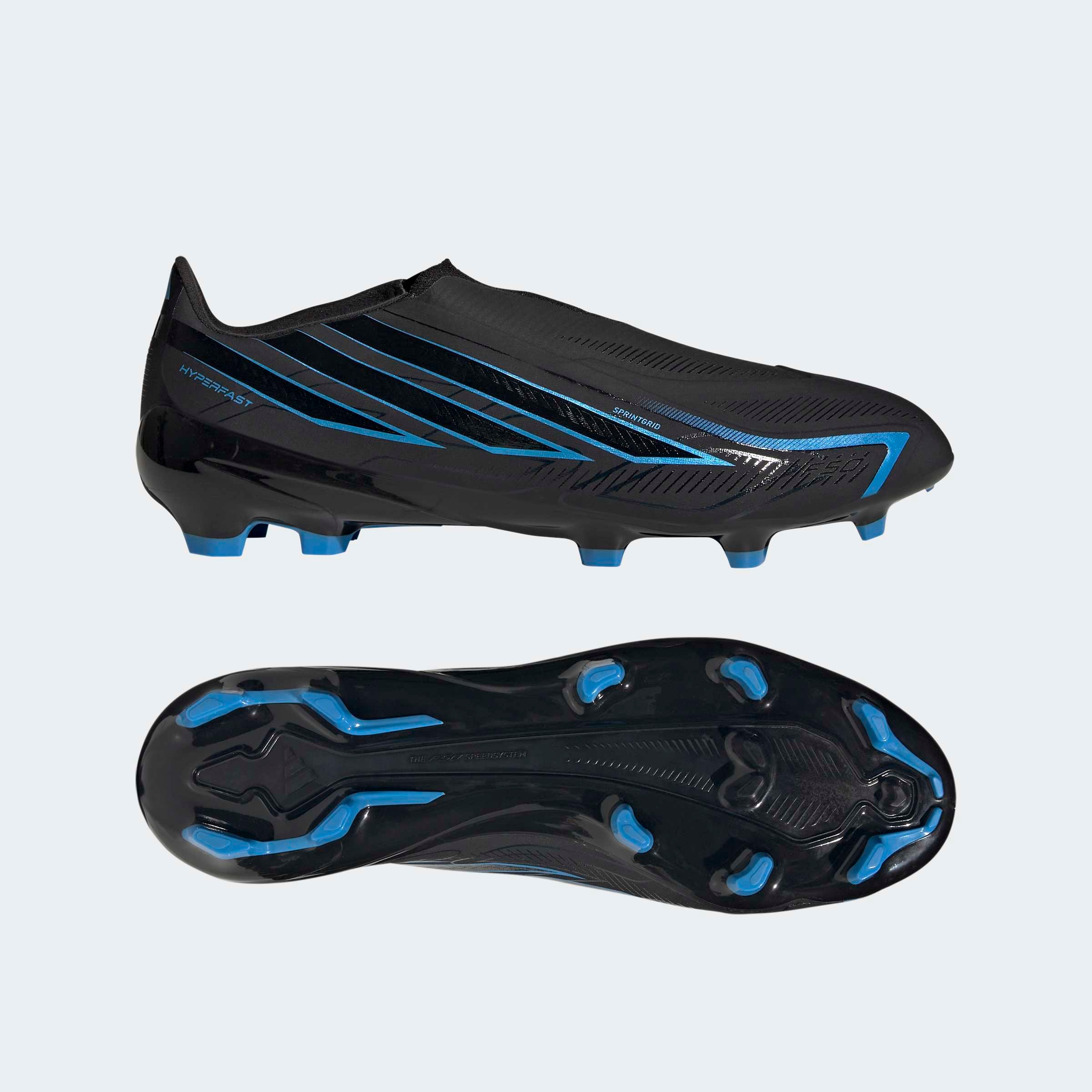 adidas Performance Fußballschuh »F50 HYPERFAST LEAGUE , FESTE BÖDEN, OHNE SCHNÜRSENKEL«  Außensohle für Rasen und feste Böden