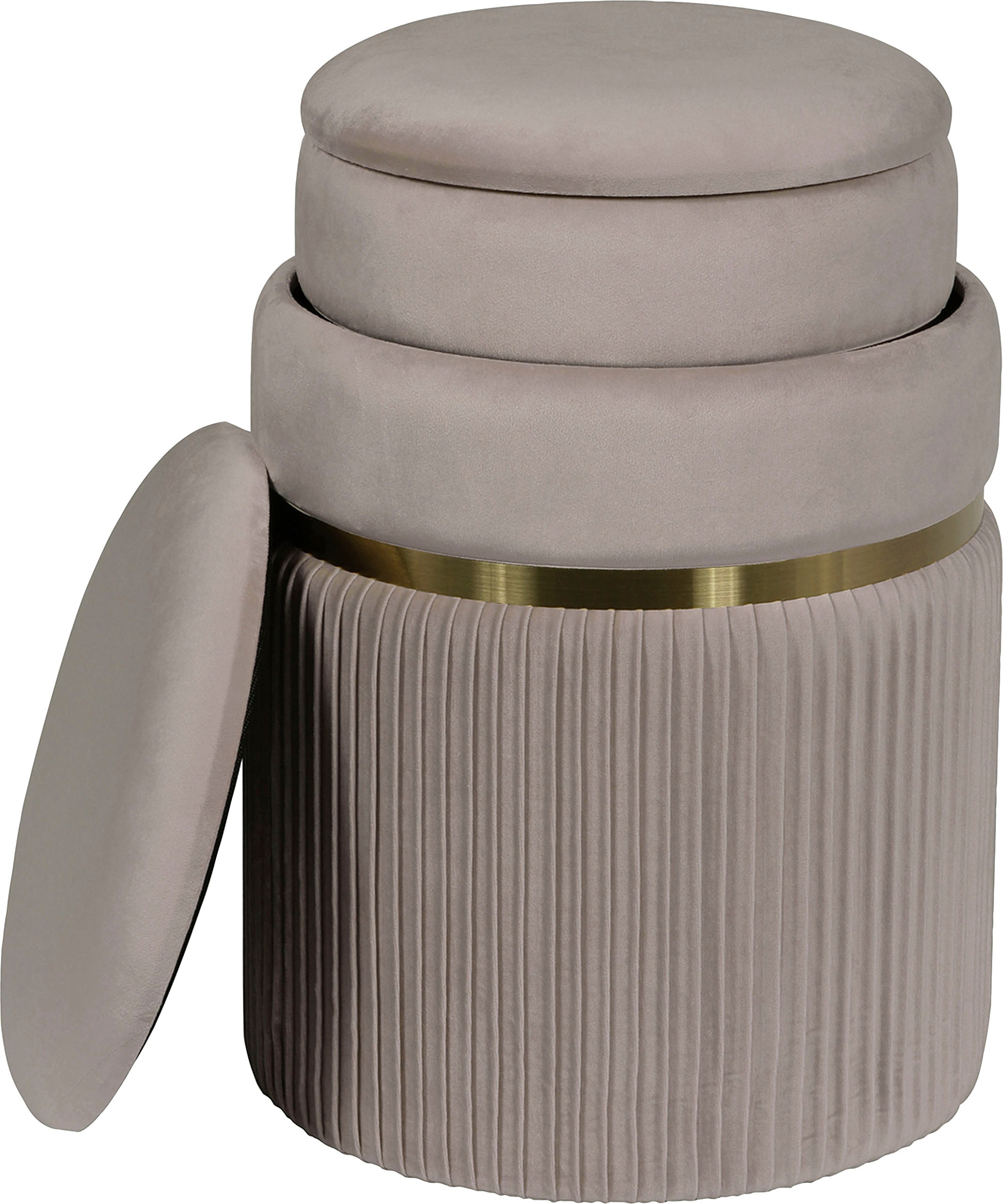 Kayoom Polsterhocker »Hocker Zora 325 2er-Set«, gepolstert, mit Stauraum