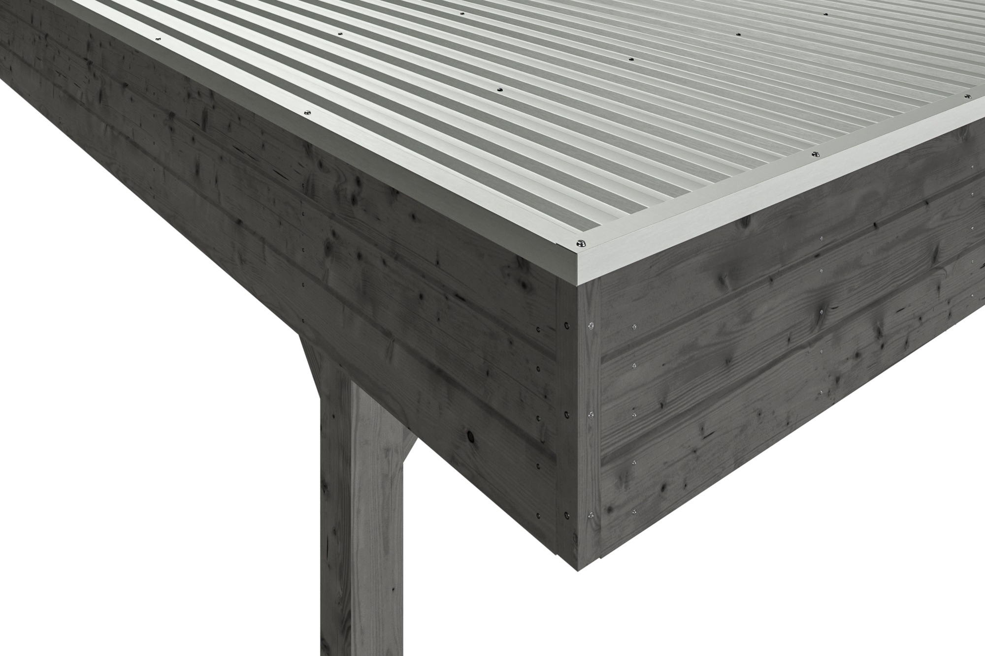 Thumbnail - Skanholz Doppelcarport "Friesland Set 13", 514 cm, Schiefergrau