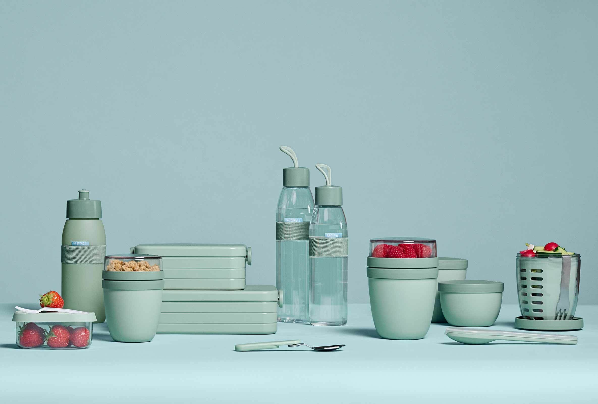 Mepal Lunchbox »Lunchpot + Faltbarer Löffel Ellipse 500 + 200 ml«, (3 tlg.)