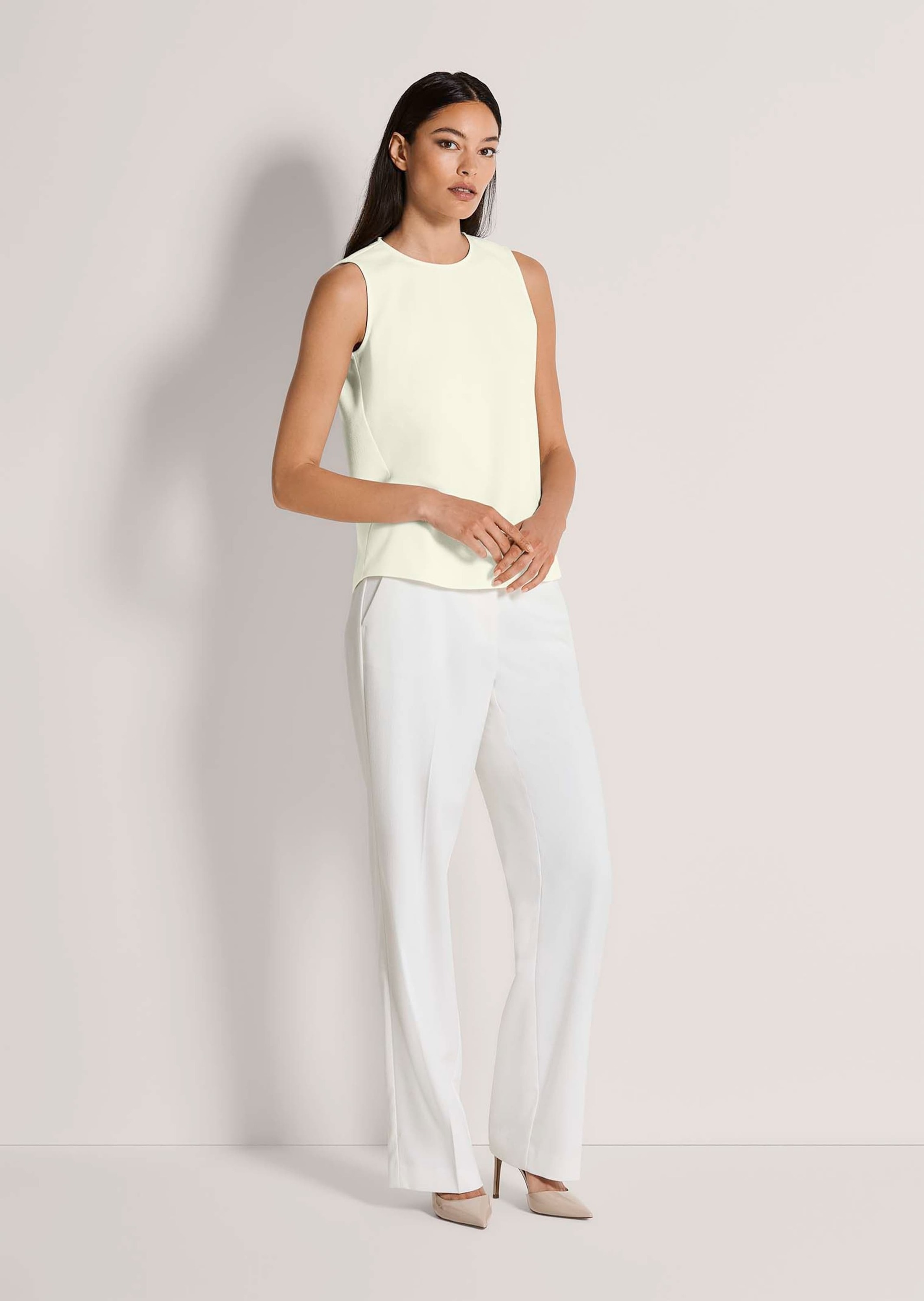 MADELEINE Trägertop "Top Klassisches kurzärmliges Blusentop mit Schlitz" Rü günstig online kaufen