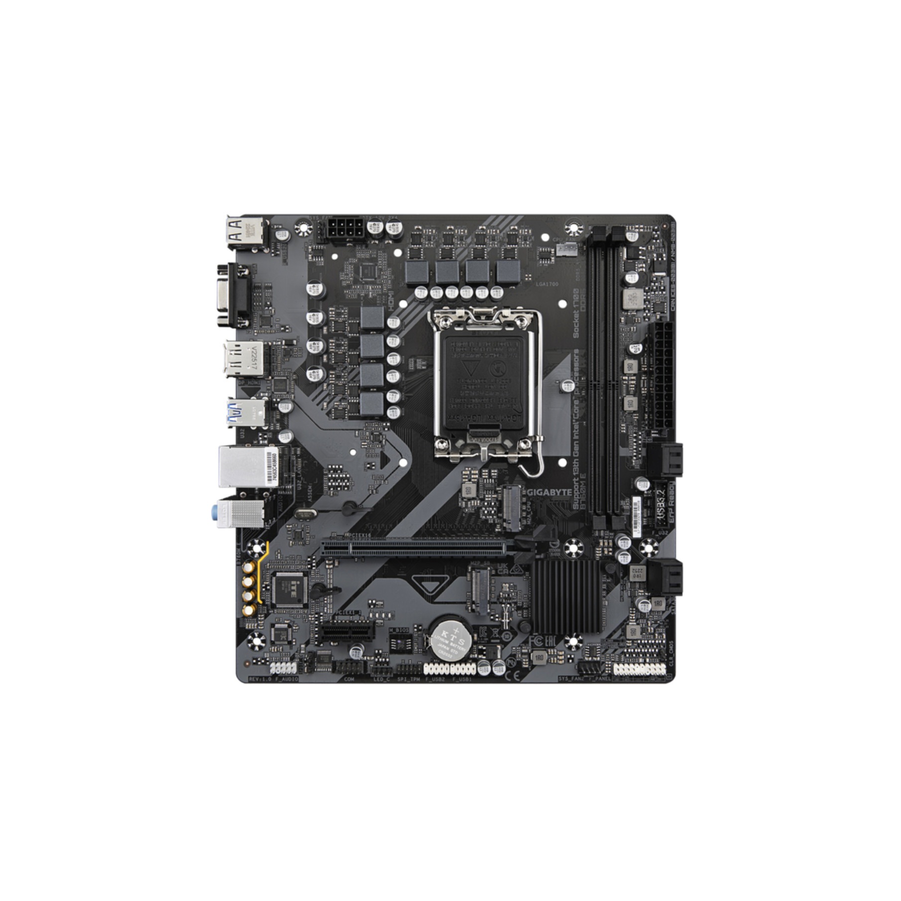 Gigabyte Mainboard »B760M E Mainboard – Unterstützt Intel Core Prozessoren der 14. Generat«