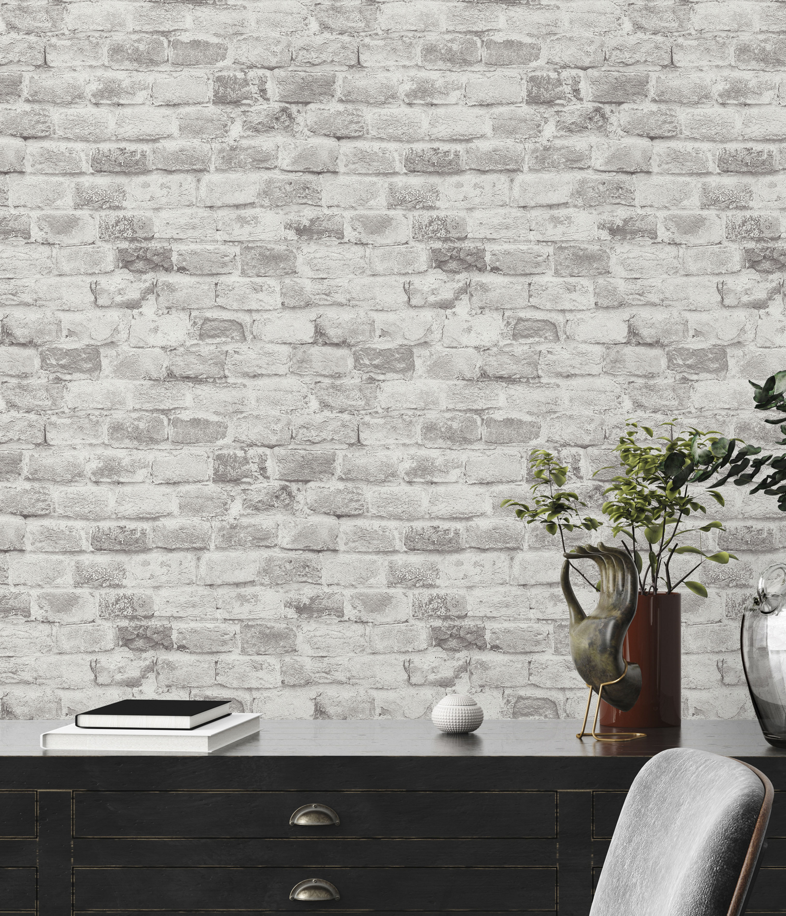 A.S. Création Vliestapete "Bricks & Stones Steinoptik" gemustert matt neutral leicht strukturiert Tapete Stein Tapeten Wohnzimmer Schlafzimmer Küche modern Design Optik