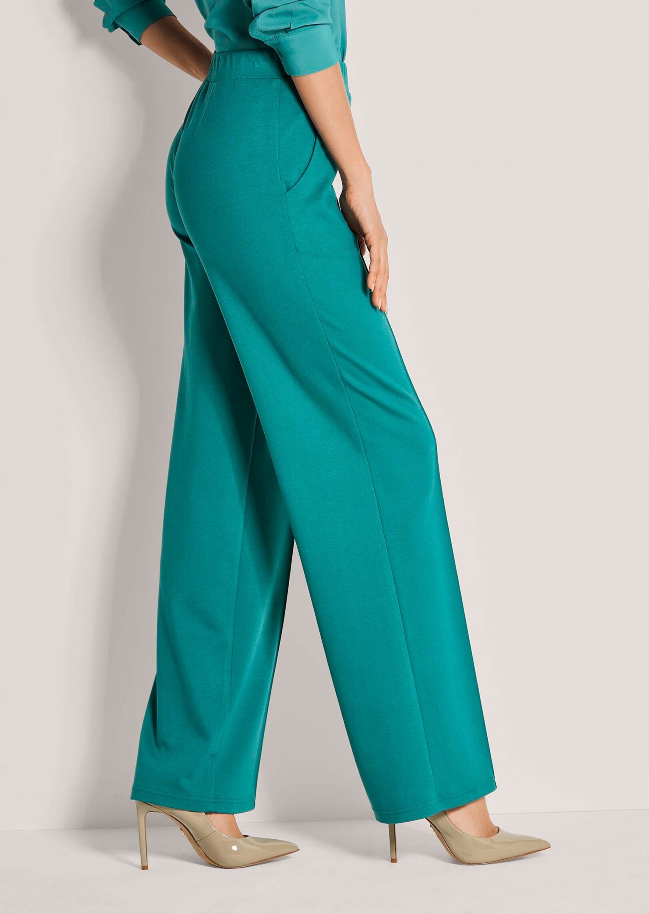 MADELEINE Schlupfhose »Jerseyhose Elegante Stoffhose mit weitem Bein«