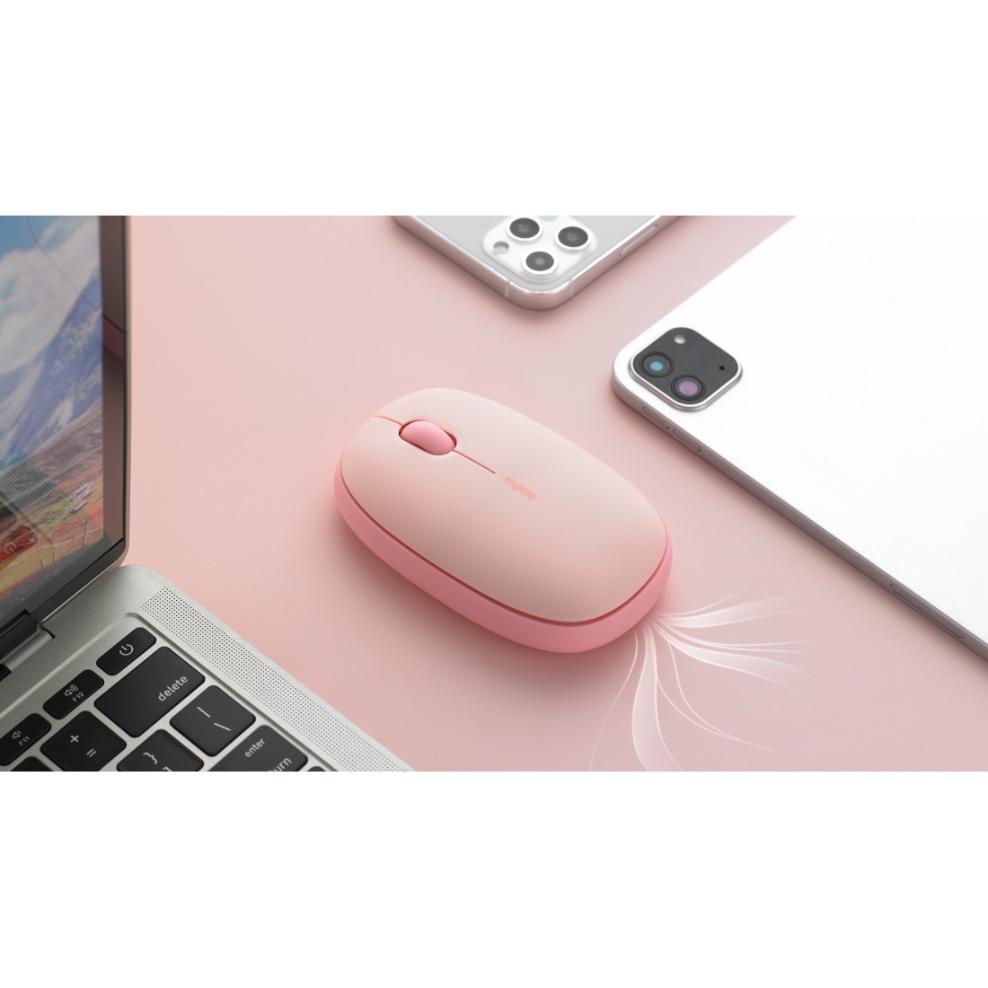 Rapoo Maus »M660 Silent Kabellose lautlose Multi-Mode-Maus, 2.4 GHz, 1300 DPI«, kabellos-Bluetooth