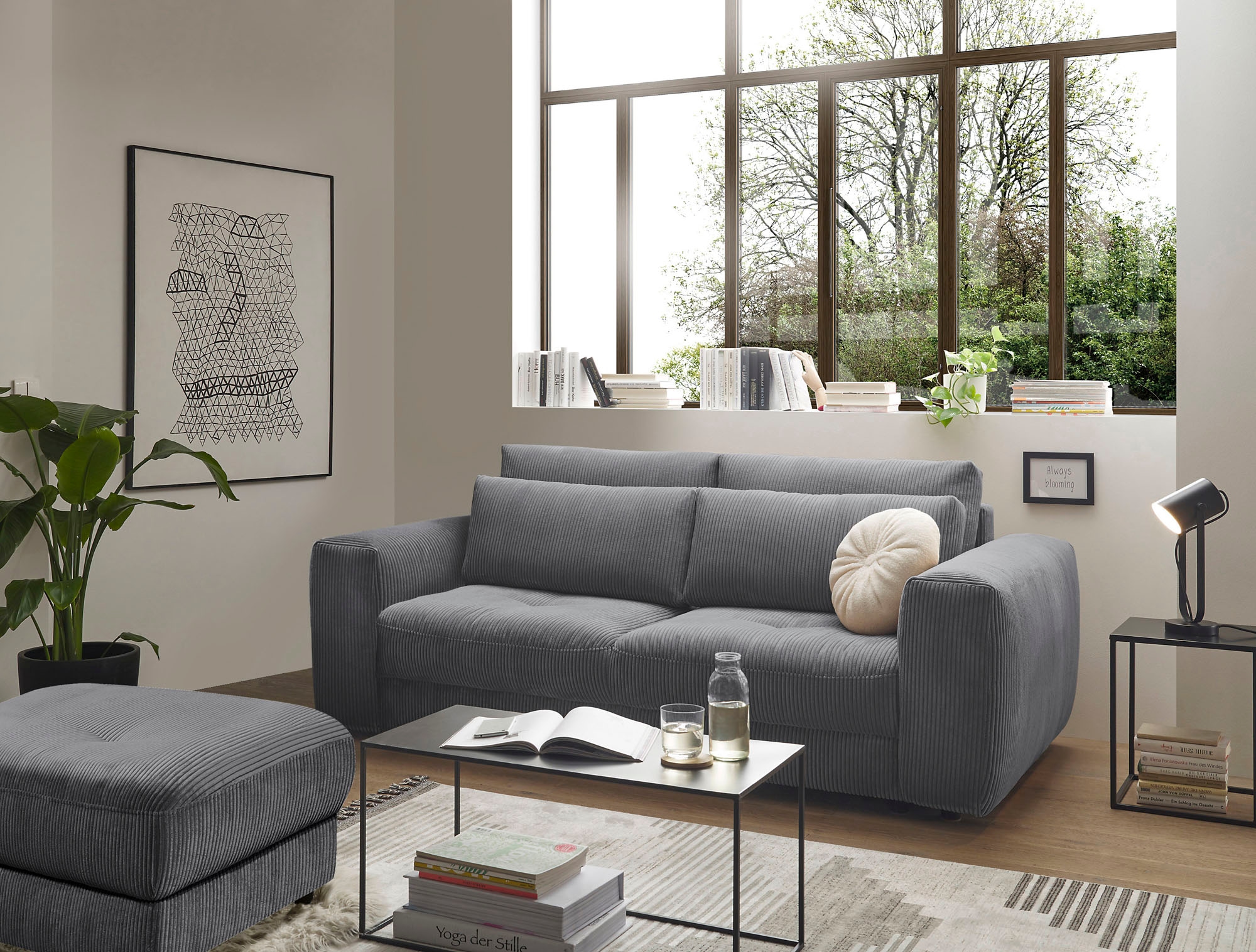ED EXCITING DESIGN 2-Sitzer "Barura", Big-Sofa mit 2 Nierenkissen günstig online kaufen