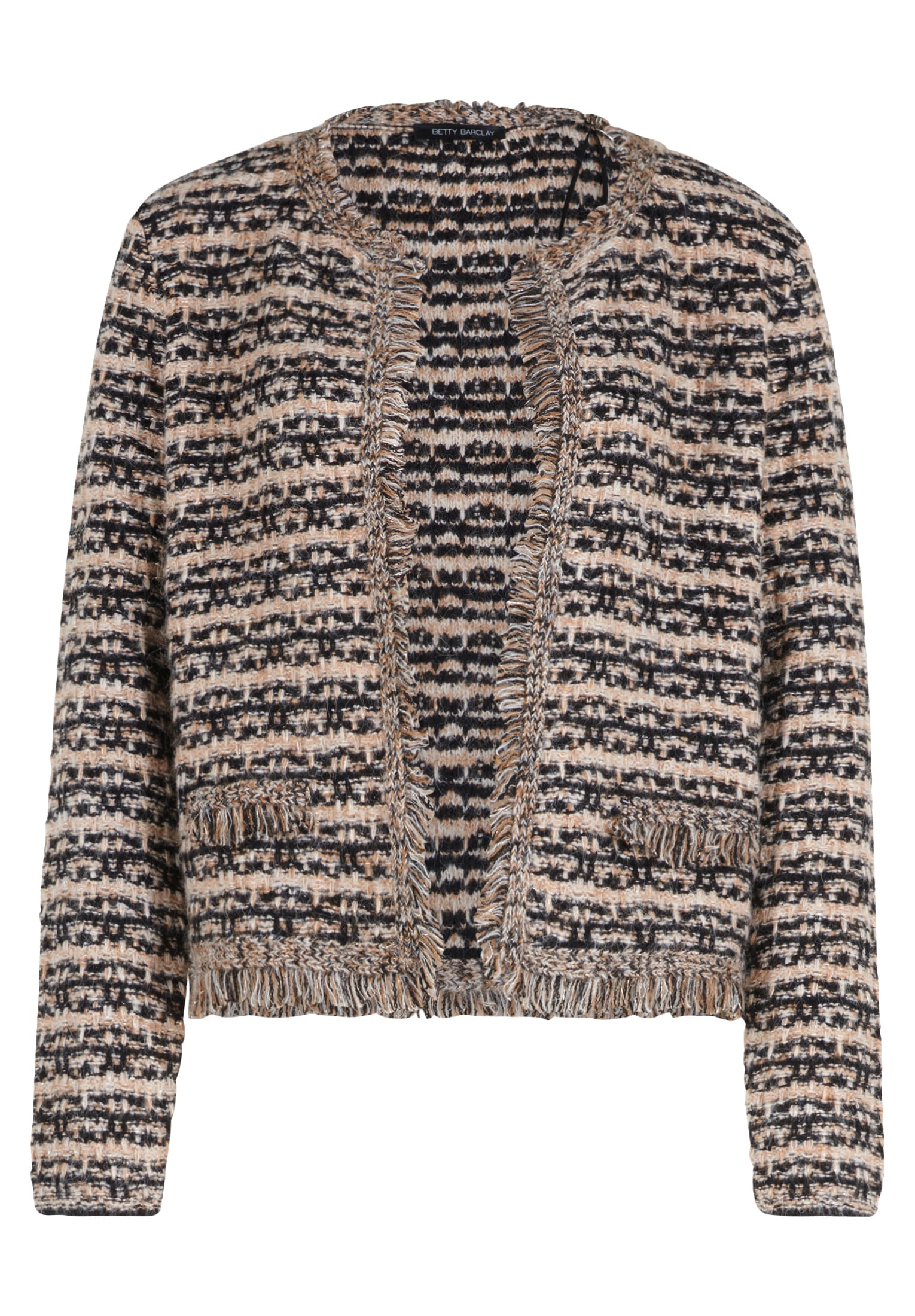 Betty Barclay Strickjacke »Betty Barclay Strick-Cardigan mit Fransen«, Glitzer