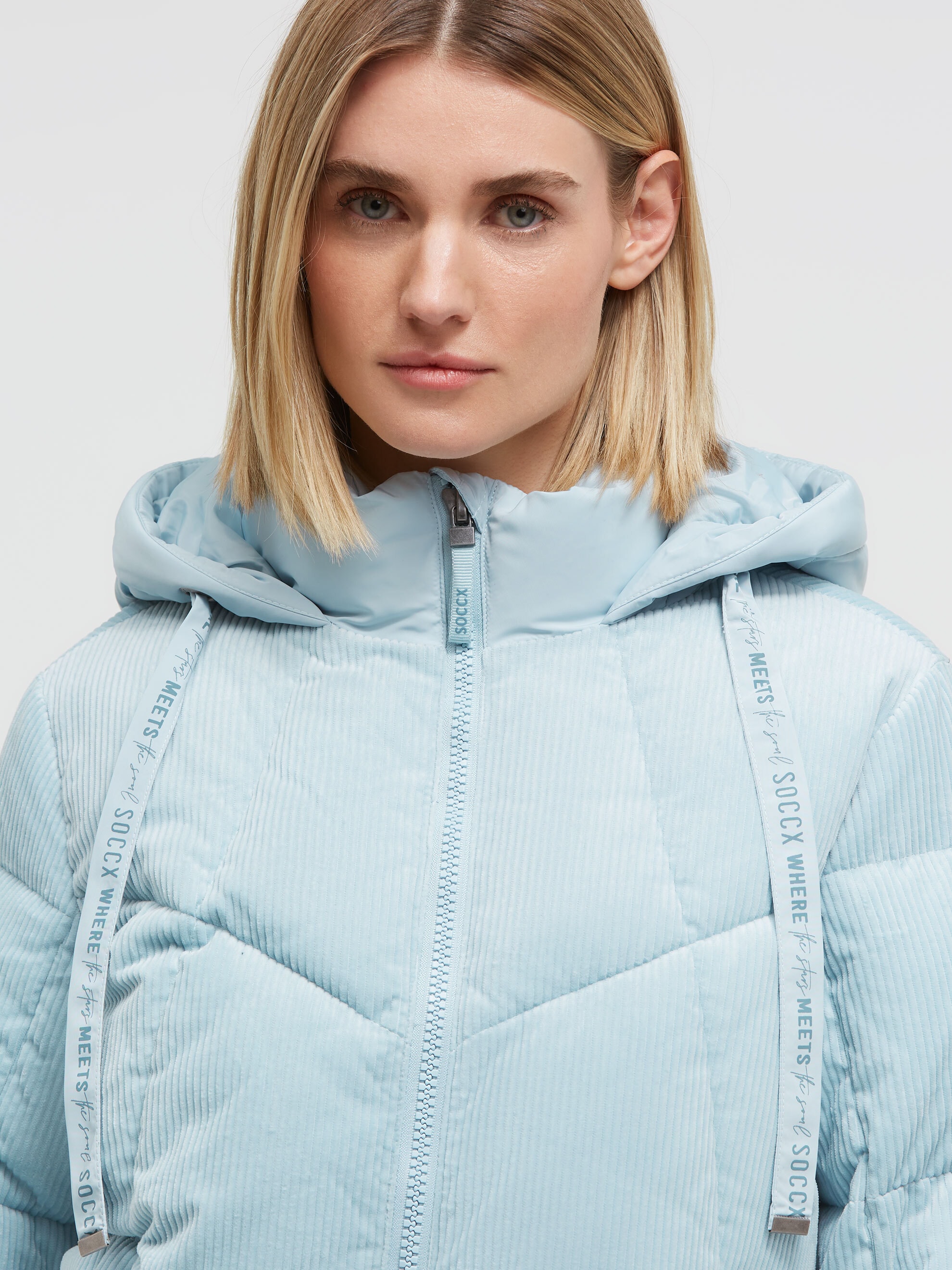 SOCCX Winterjacke mit Kapuze