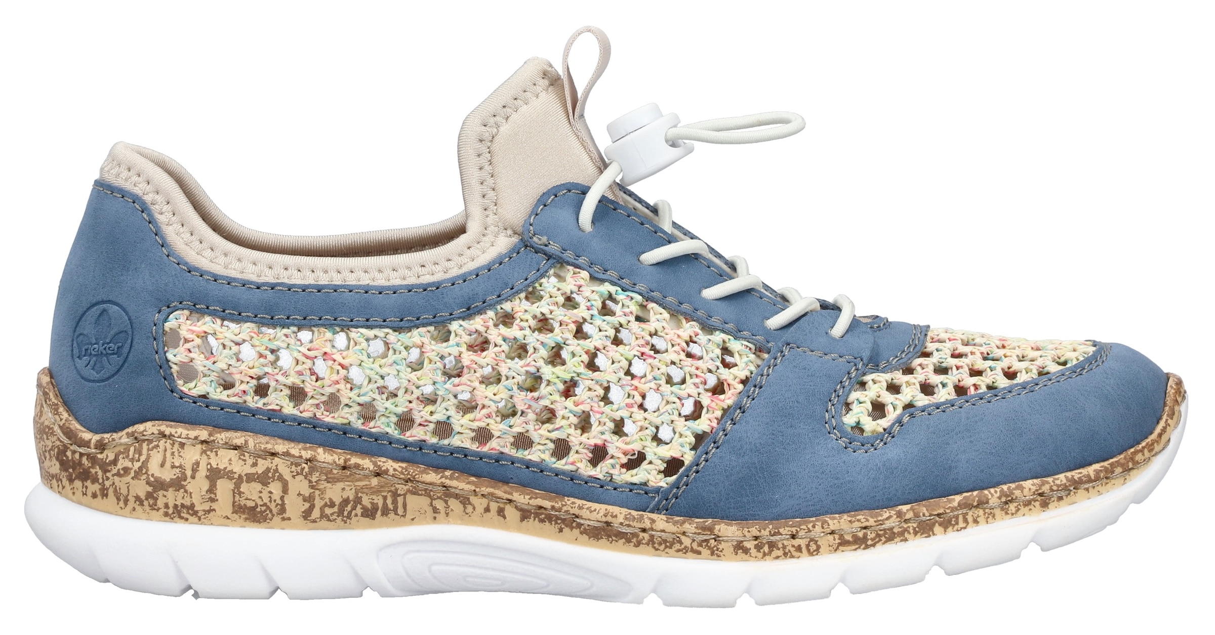 Rieker Slip-On Sneaker  Slipper, Freizeitsneaker, Halbschuh mit Schnellverschluss