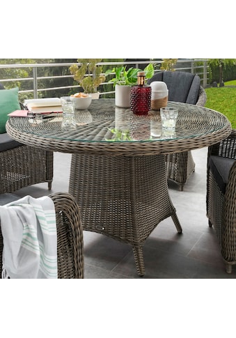 Destiny Sodo stalas »LUNA« Polyrattan Ø 120x75...