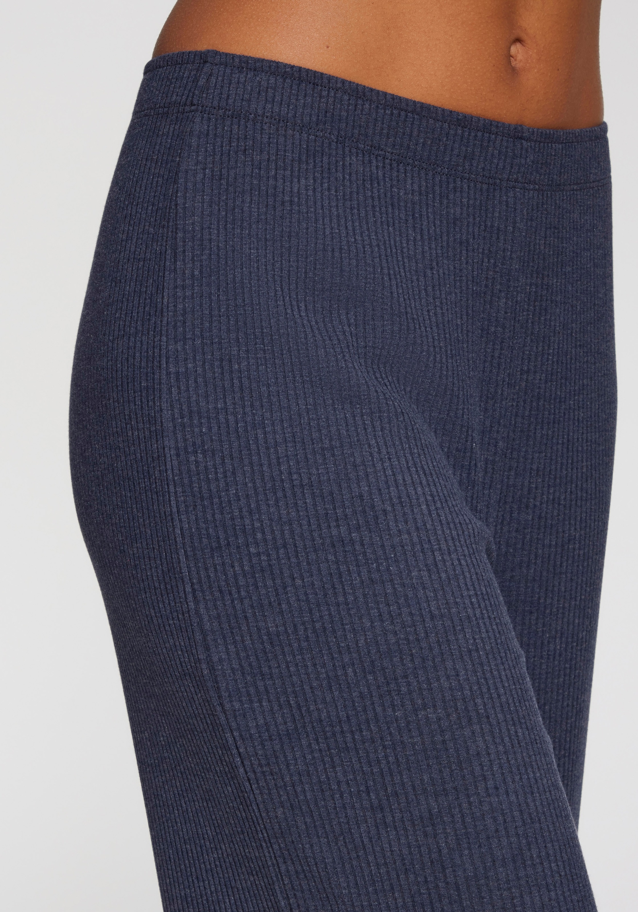 s.Oliver Pyjamahose, Aus weicher Rippqualität