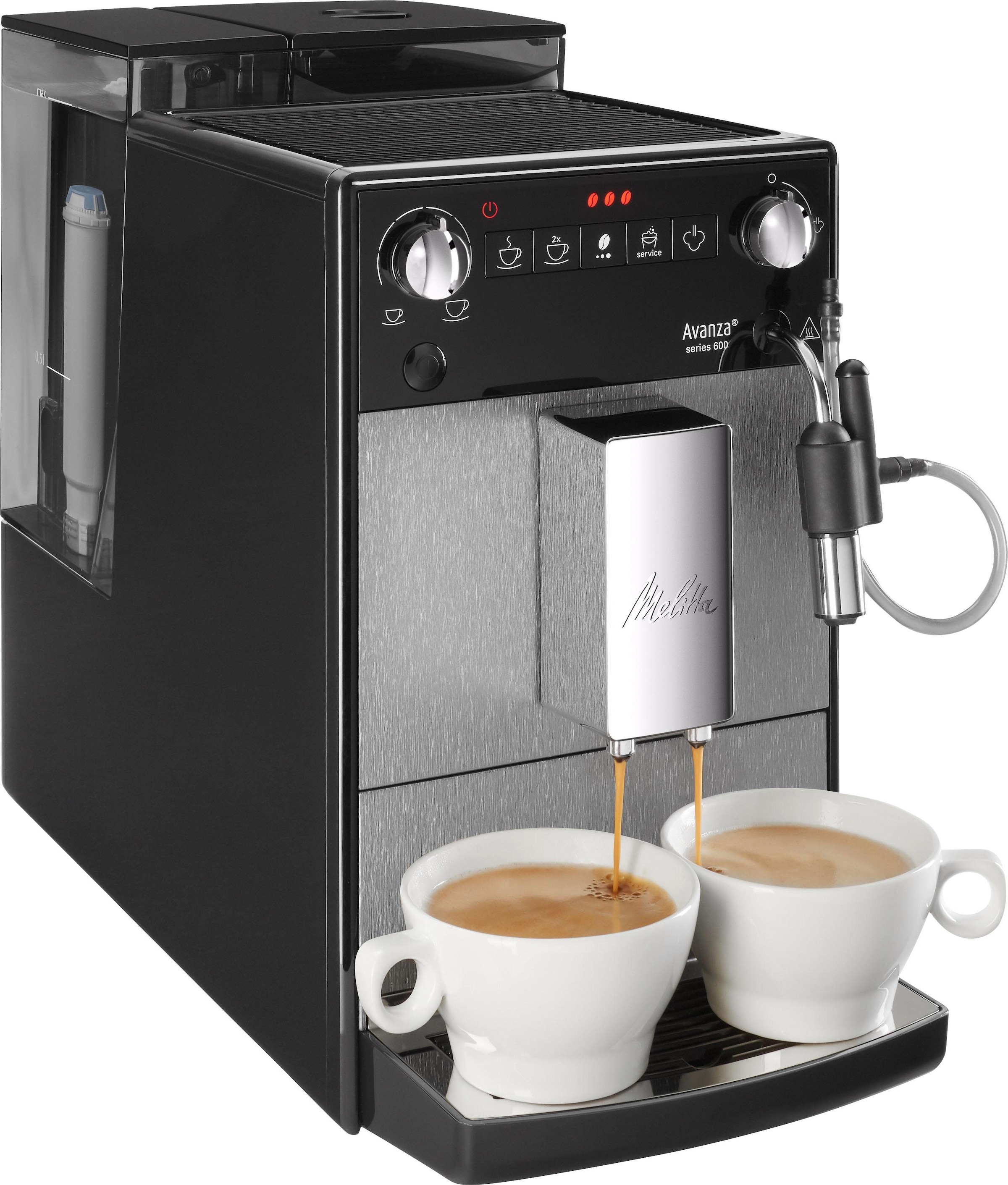 Melitta Kaffeevollautomat »Avanza® F270-100 Mystic Titan«, Kompakt, aber XL Wassertank & XL Bohnenbehälter, Milchschaum-System