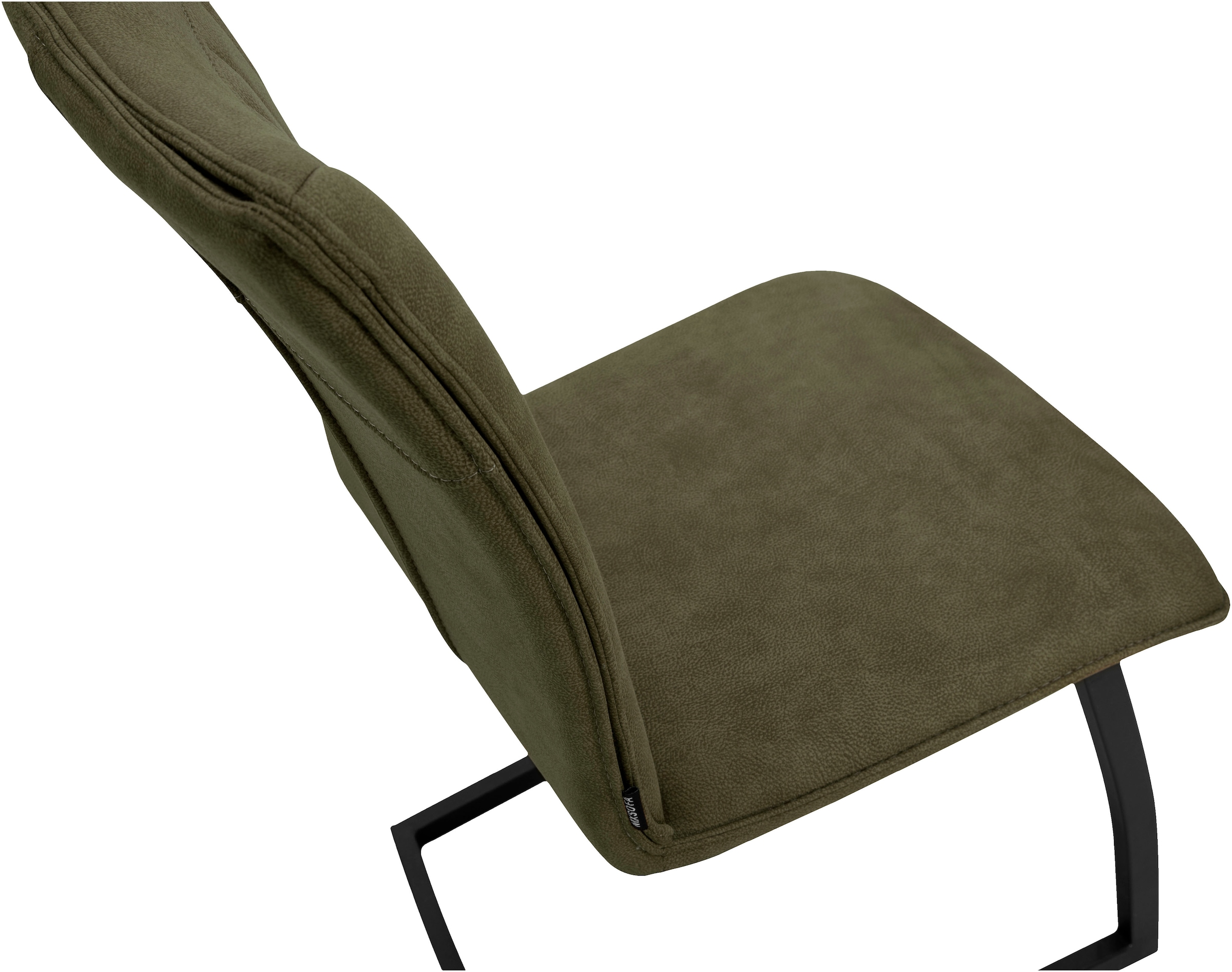 OMG Design Freischwinger »Amara«, (Set), 2 St., Stoff, Esszimmerstuhl, Küchenstuhl, pflegeleichter Bezug
