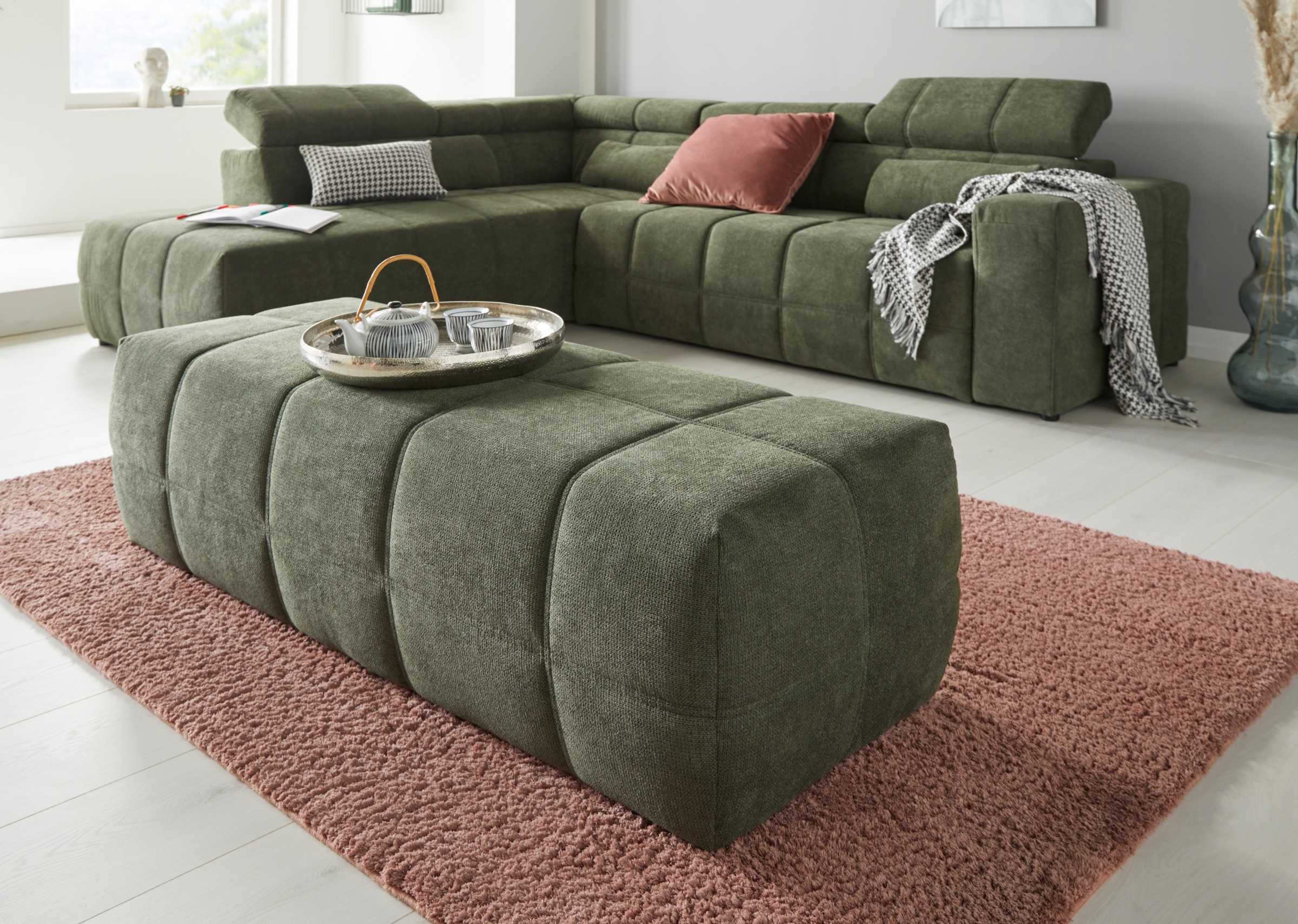 DOMO collection Hocker "Brandon", große Ausführung passend zu "Brandon" günstig online kaufen