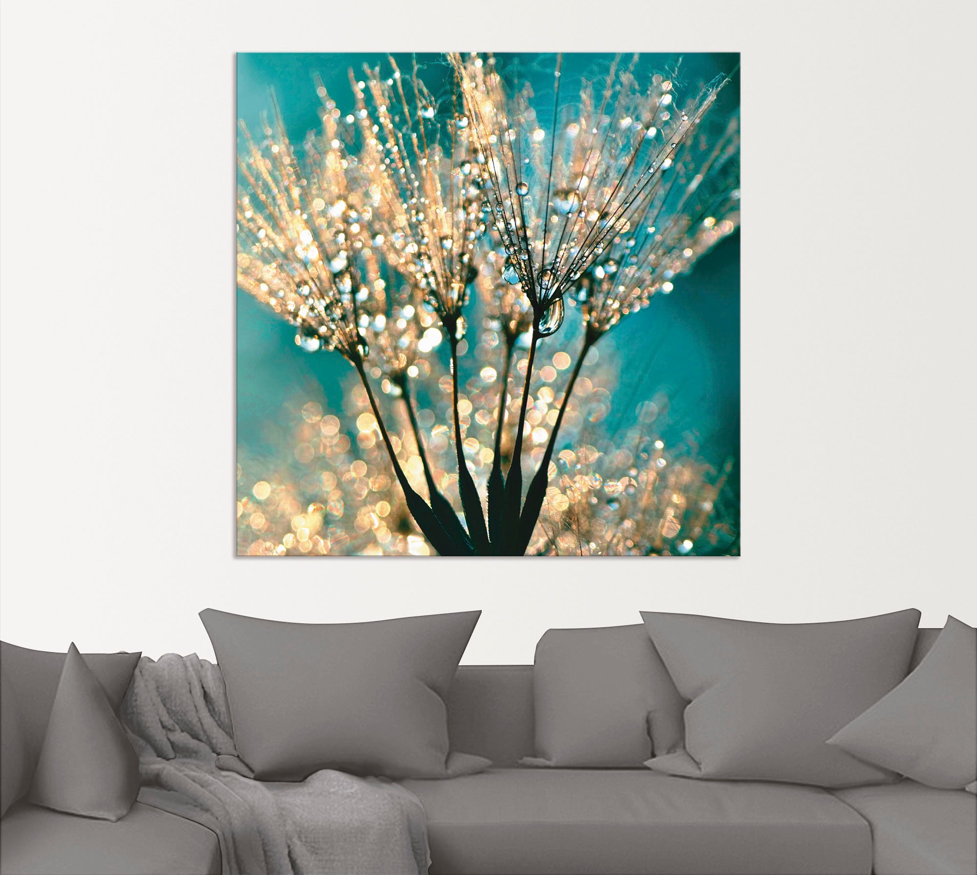 Artland Wandbild »Pusteblume Schirmchen abstrakt«, Blumen, (1 St.), als Alubild, Outdoorbild, Leinwandbild, Poster, Wandaufkleber