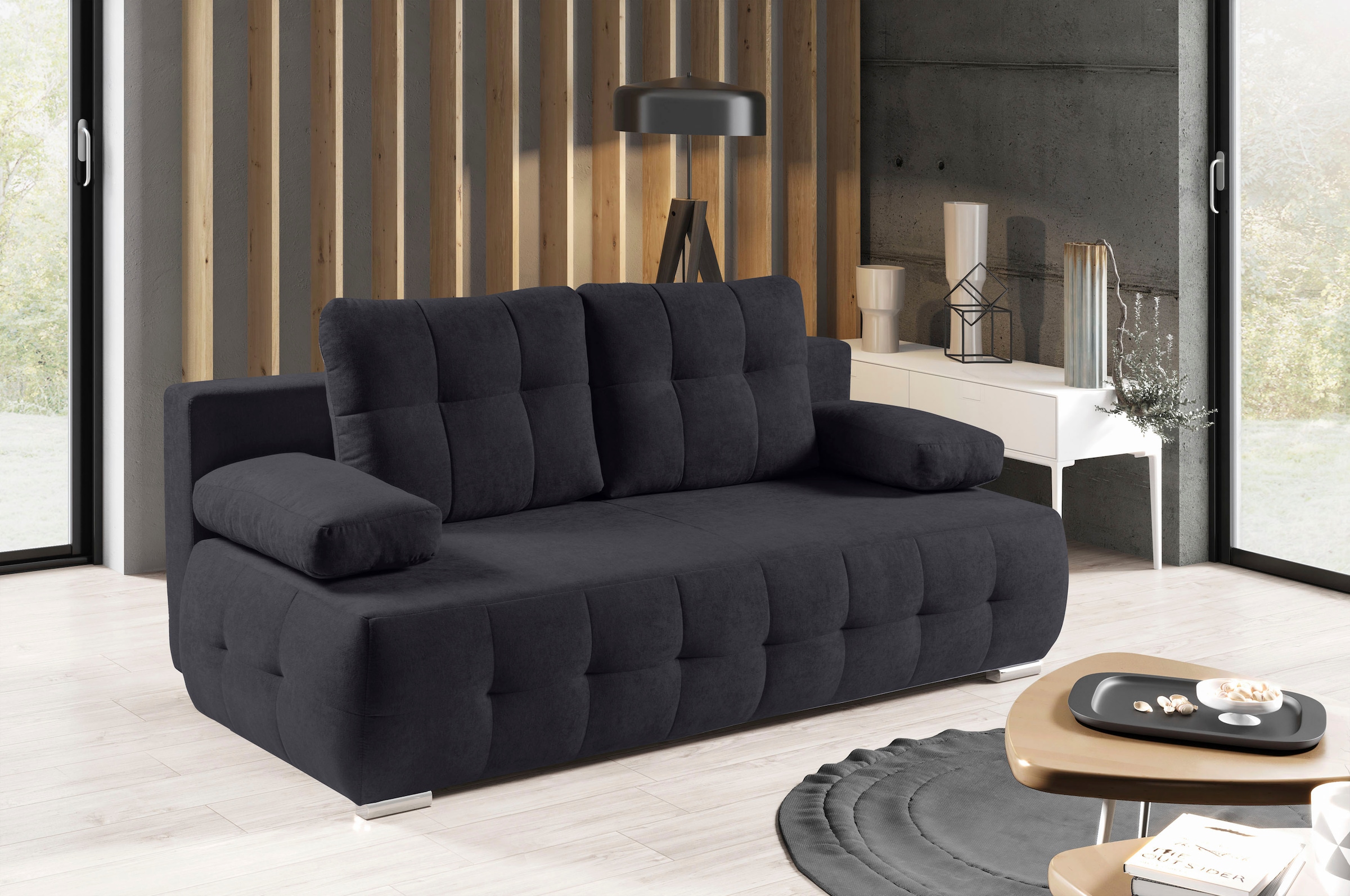 WERK2 Schlafsofa "Indigo", 2-Sitzer Sofa und Schlafcouch mit Federkern & Be günstig online kaufen