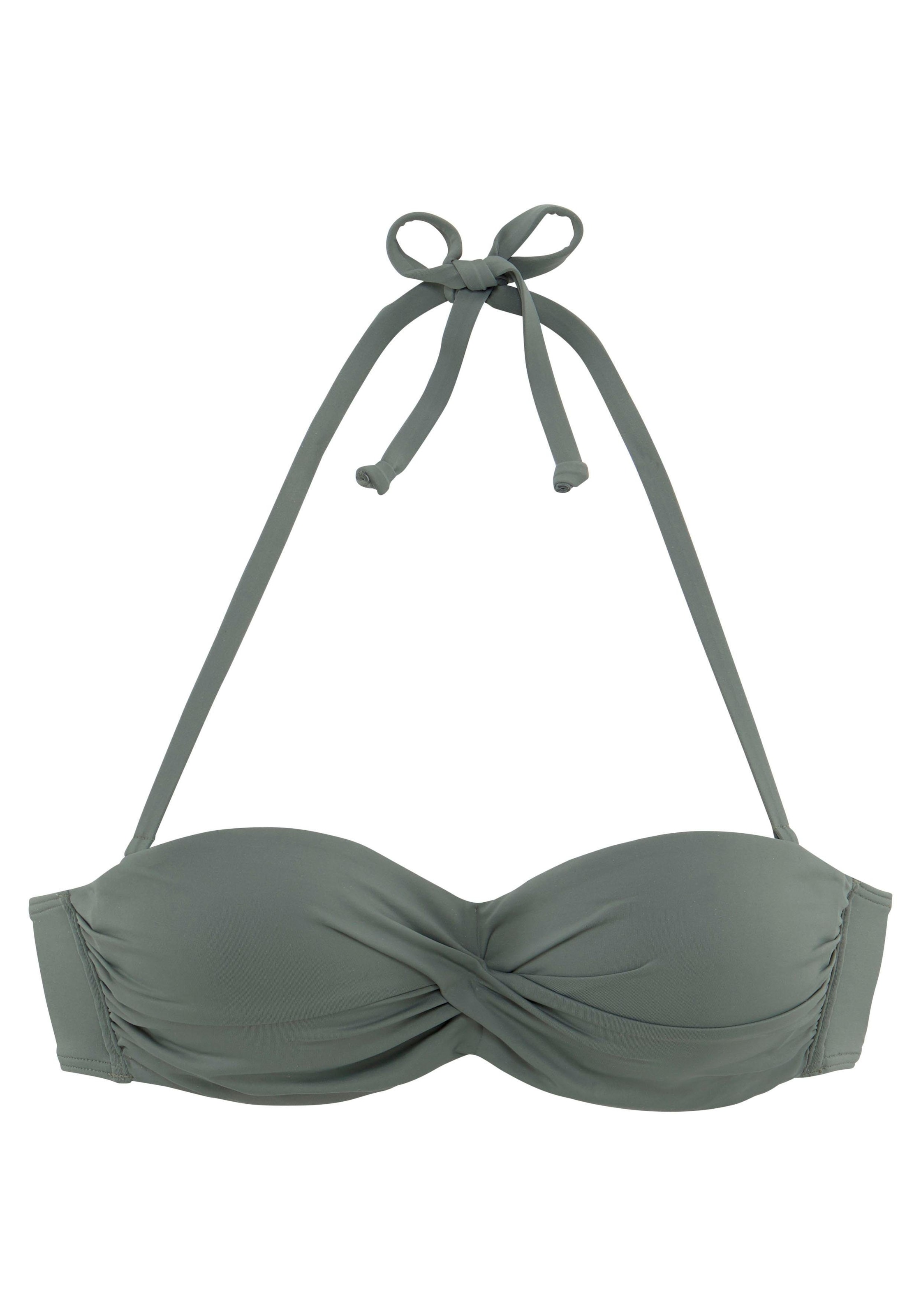 LASCANA Bügel-Bandeau-Bikini-Top »Italy«, mit seitlichen Stäbchen
