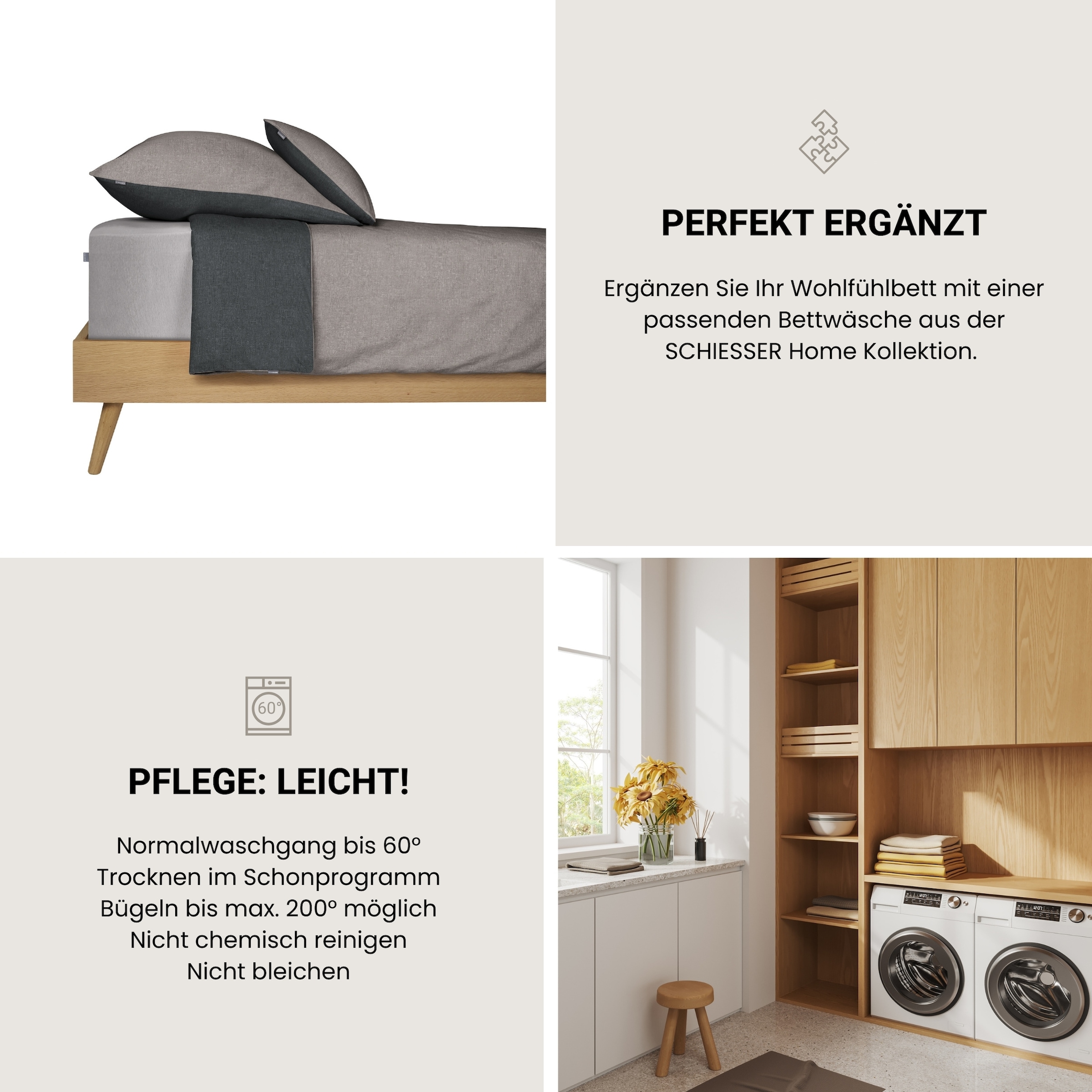 Schiesser Spannbettlaken »Flexi aus 95% Baumwolle und 5% Elastahan in Premium-Qualität«, für hohe Matratzen und Boxspringbetten geeignet, Made in Green