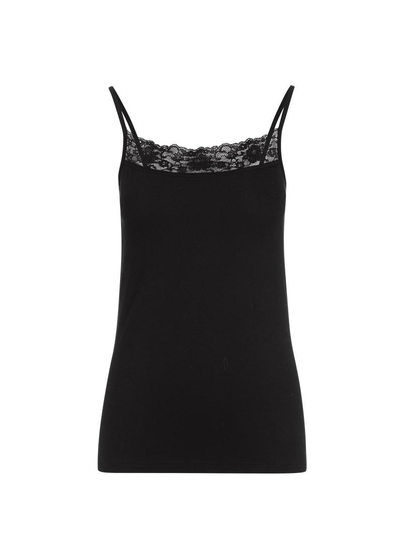 Trigema Unterhemd "TRIGEMA Spaghettiträger Unterhemd mit Spitze" 1 Stk. günstig online kaufen