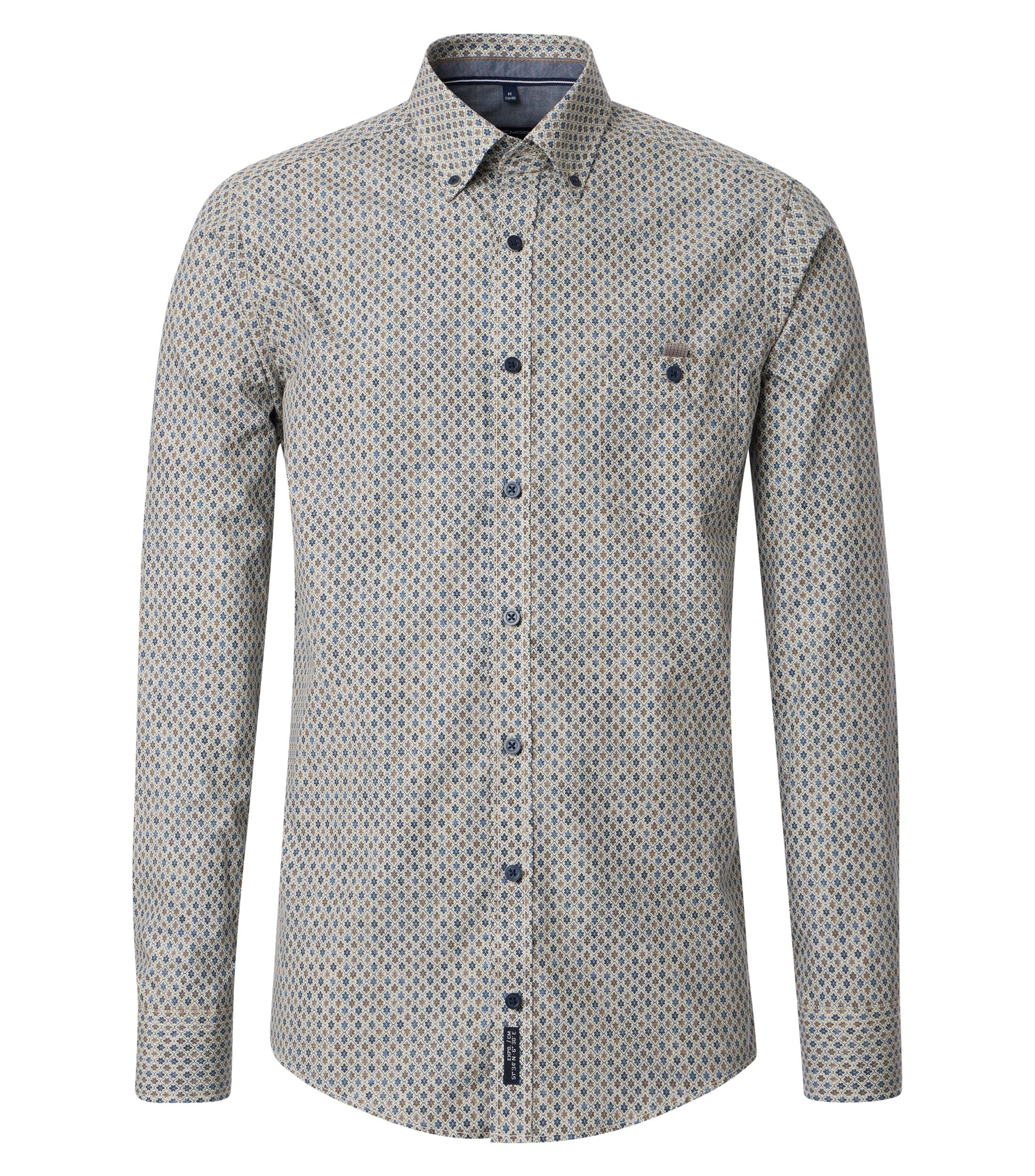 CASAMODA Langarmhemd "CASAMODA Freizeithemd Print" günstig online kaufen