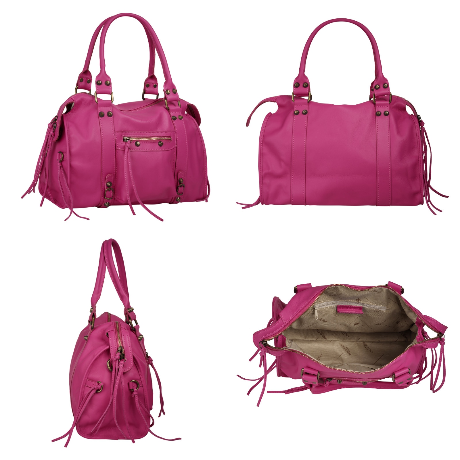 forty° Shopper, echt Leder, Made in Italy