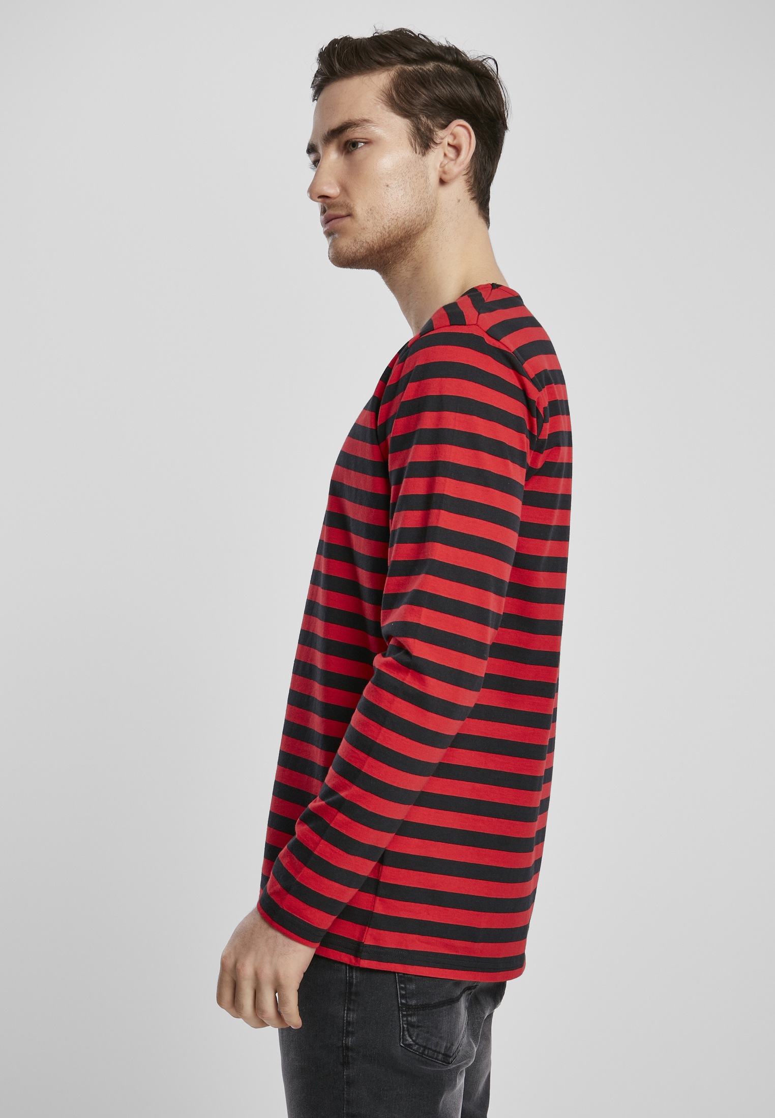 URBAN CLASSICS Langarmshirt »Männer Regular Stripe LS« (1 tlg.)