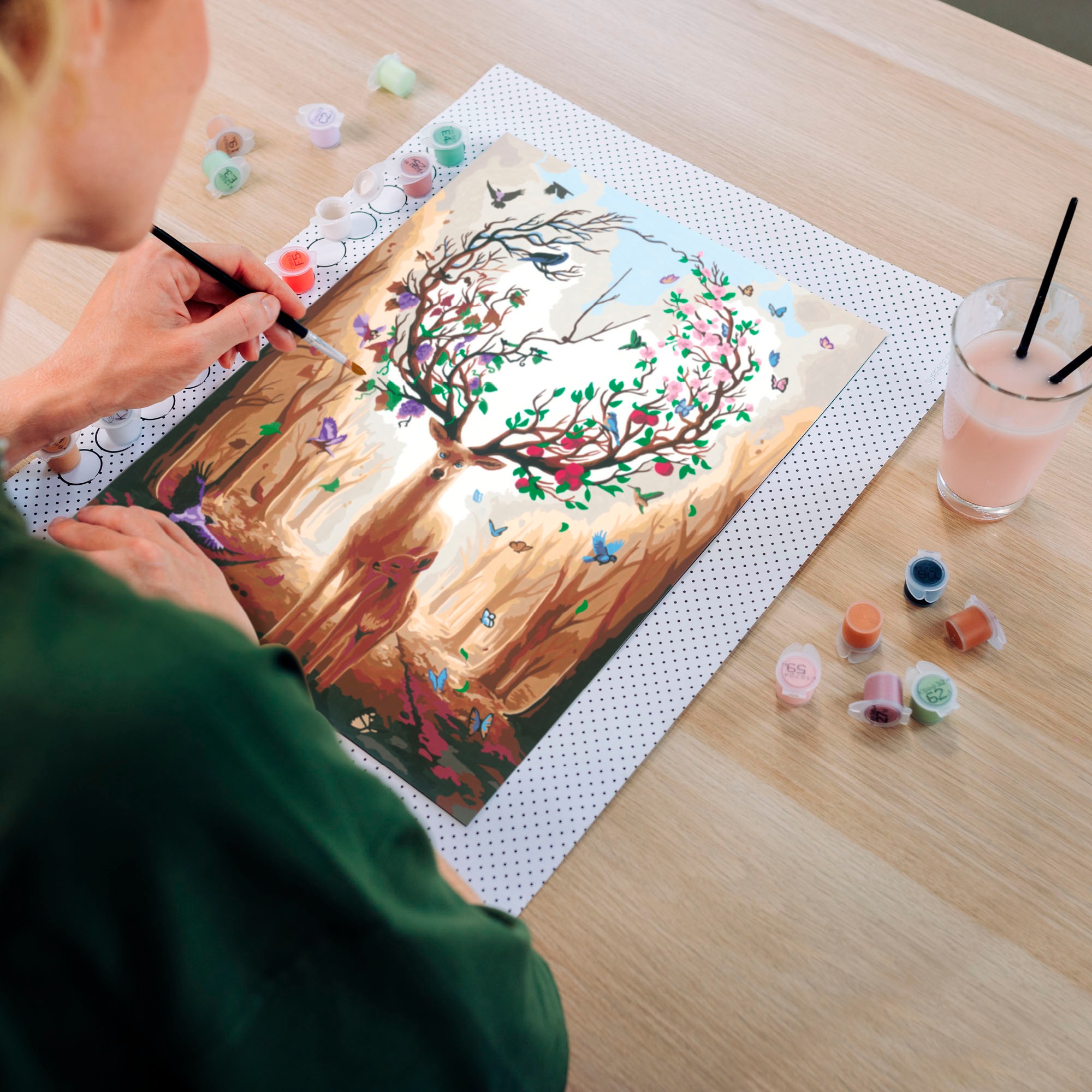 Ravensburger Malen nach Zahlen »CreArt, Leinwand Magischer Hirsch«, Made in Europe