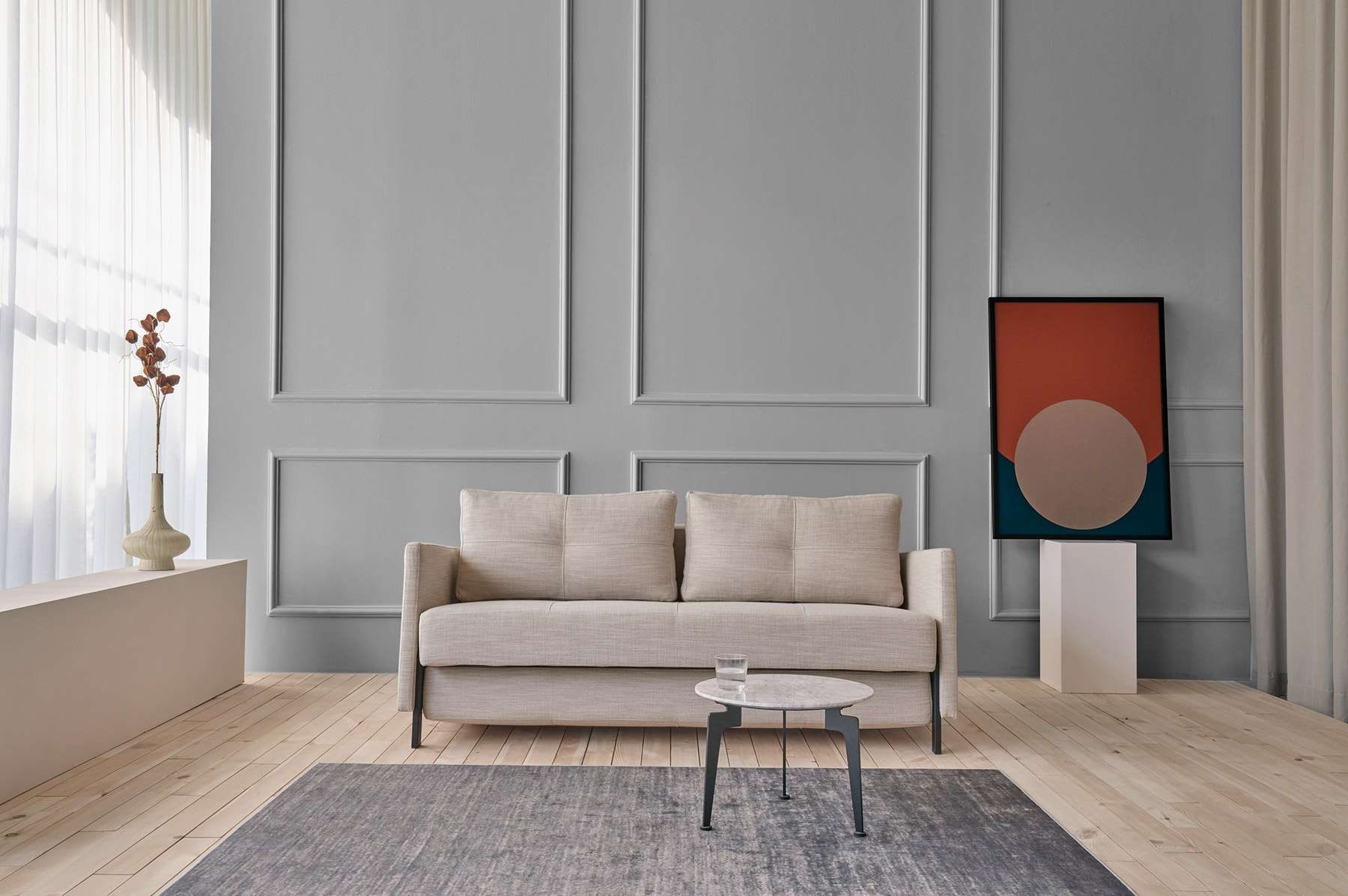 INNOVATION LIVING ™ Schlafsofa »Cubed Klappsofa, hochwertige Schlaffunktion, Design und extra Komfort«, Frontauszug, sehr platzsparend, abgewinkelt Sitzen, waagerecht liegen