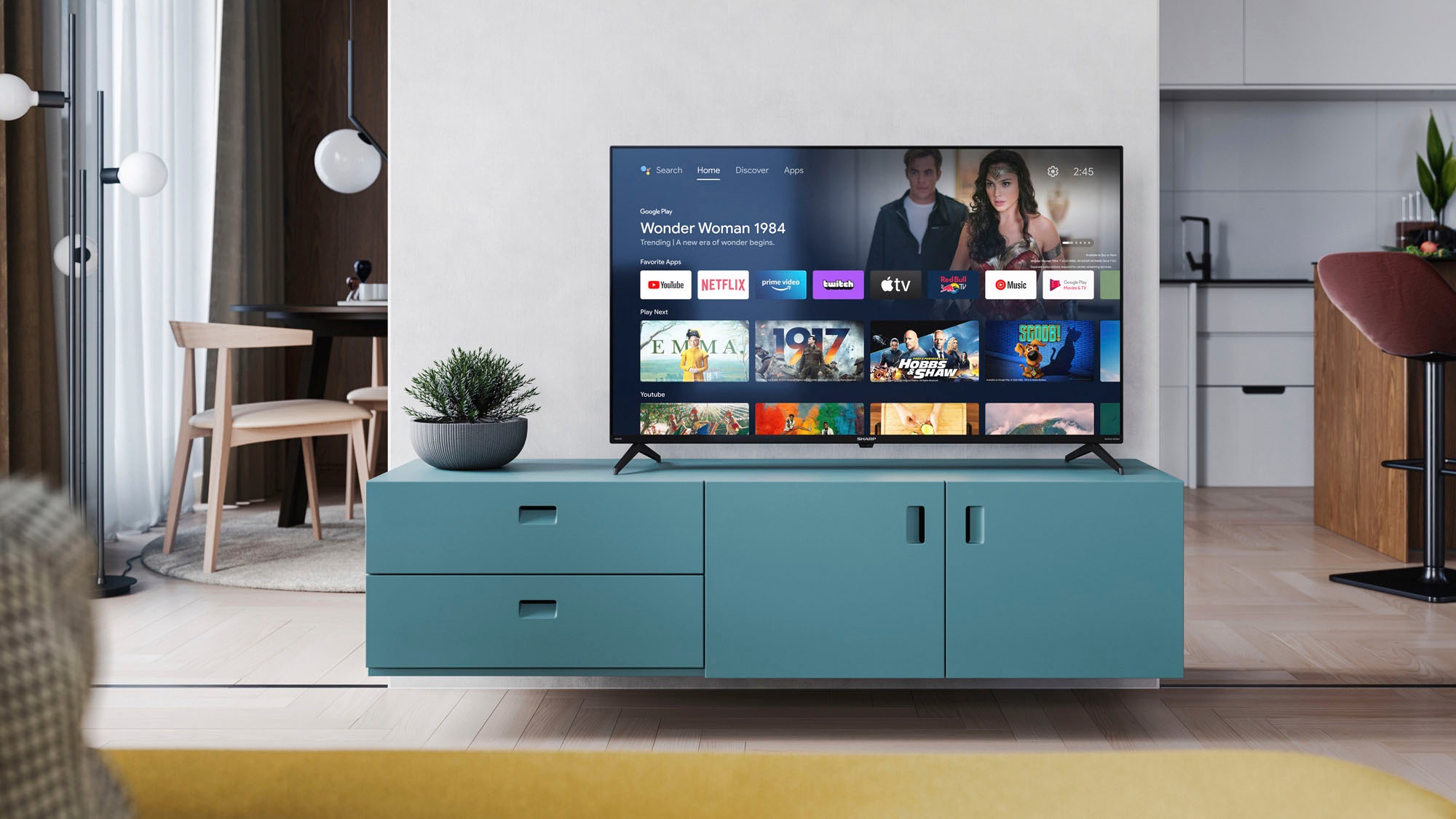 Sharp LED-Fernseher »4T-C50FNx«, 4K Ultra HD, Android TV-Smart-TV