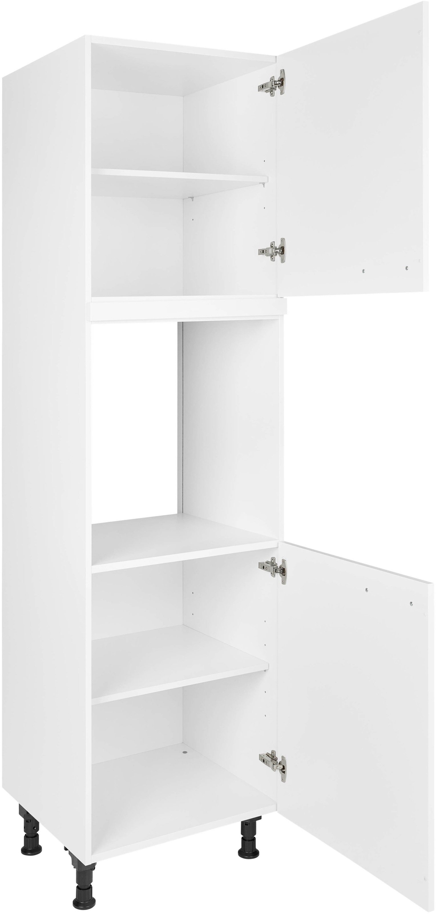 nobilia® Herdumbauschrank »"Touch", Ausrichtung wählbar, mit zwei zusätzlichen Türen,« vormontiert, Breite/Höhe: 60/167,8 cm