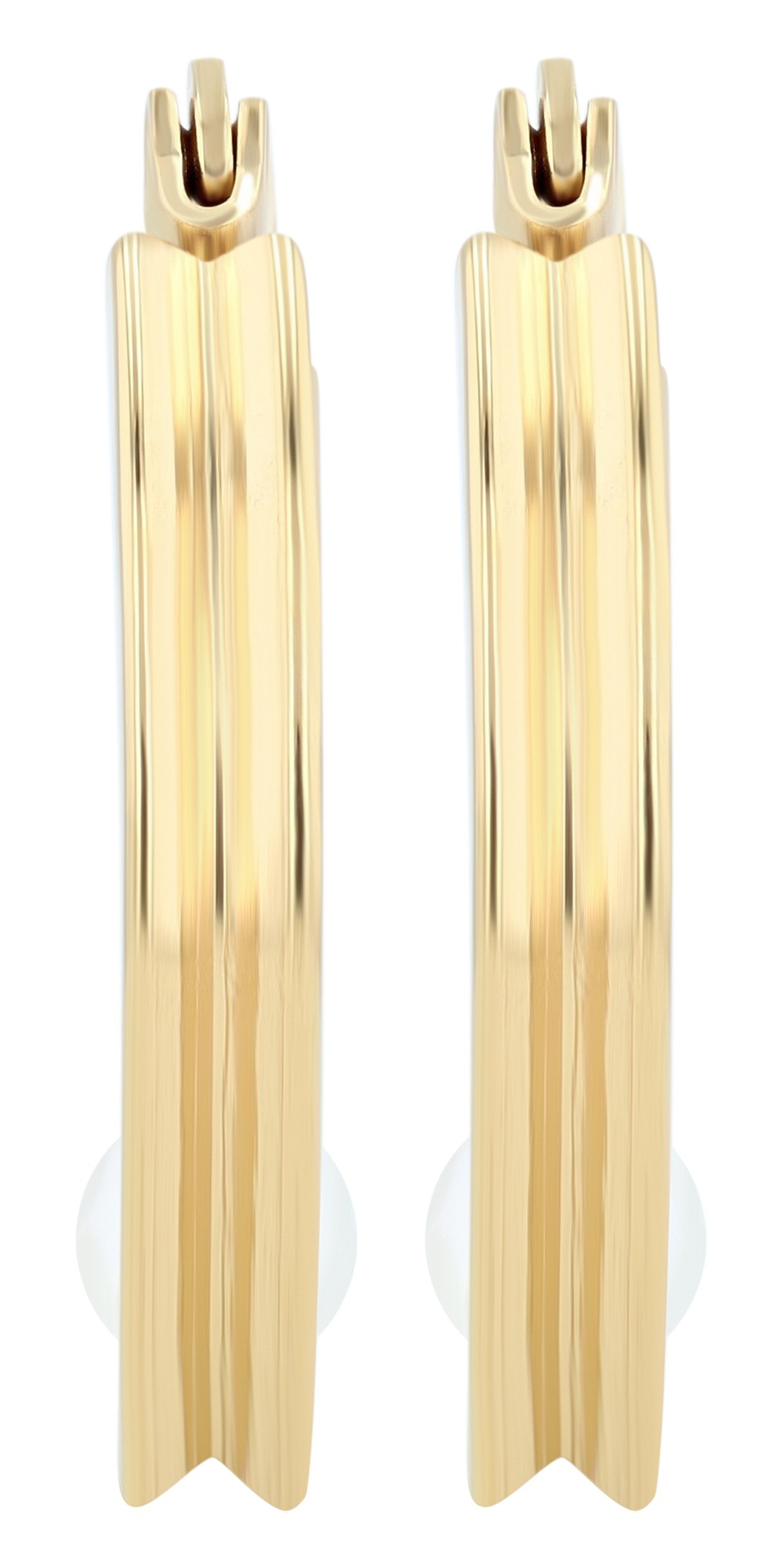 Paar Ohrhänger ADELIA´S "Damen Ohrringe aus Edelstahl mit Perle", Damen, Gr. Damen, Edelstahl, gold, Ohrringe, Geschenkidee: zeitlos und vielseitig 2