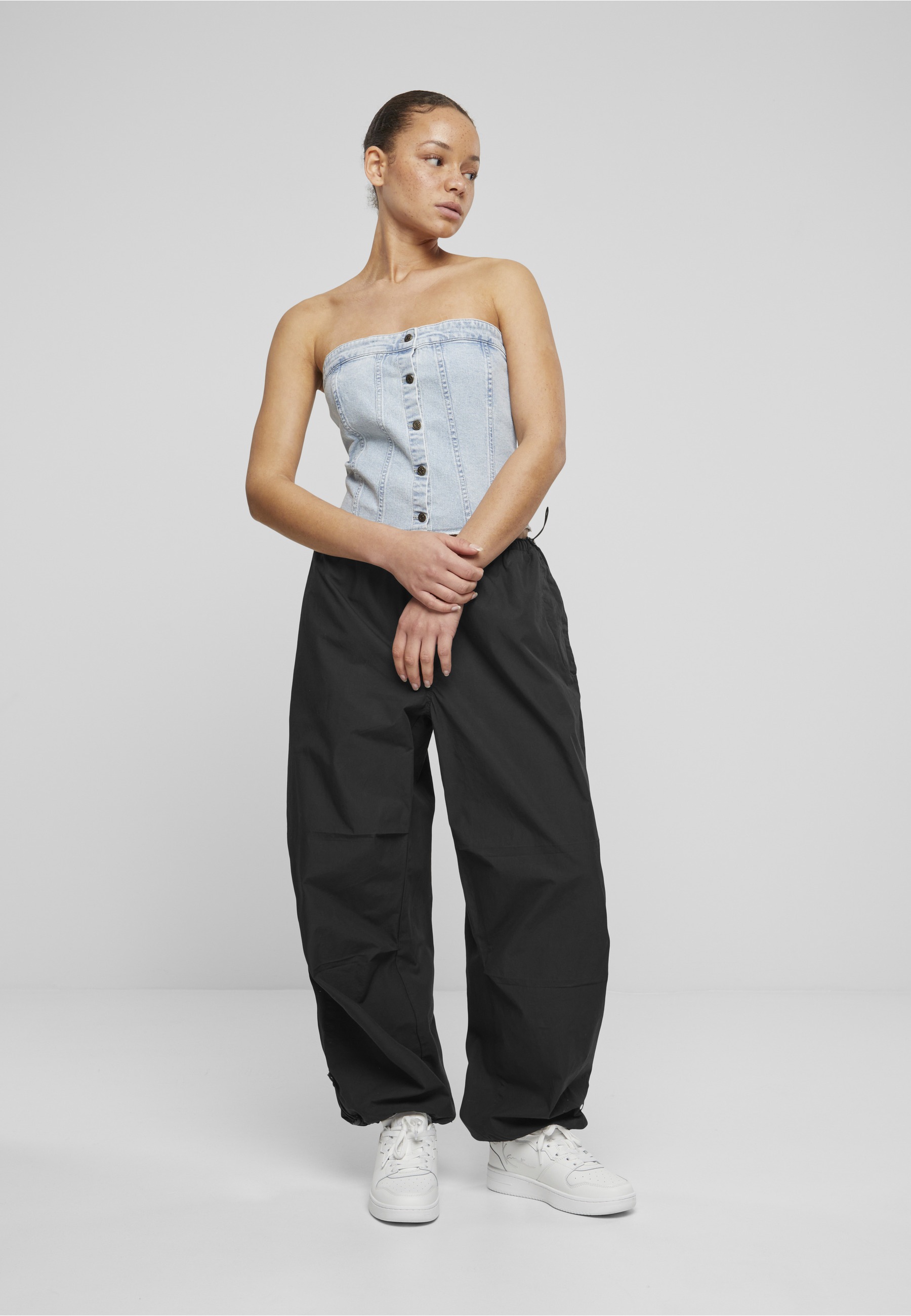 Karl Kani T-Shirt »Karl Kani Damen KW242-025-1 Karl Kani OG Washed Corset Top« 1 Stk.