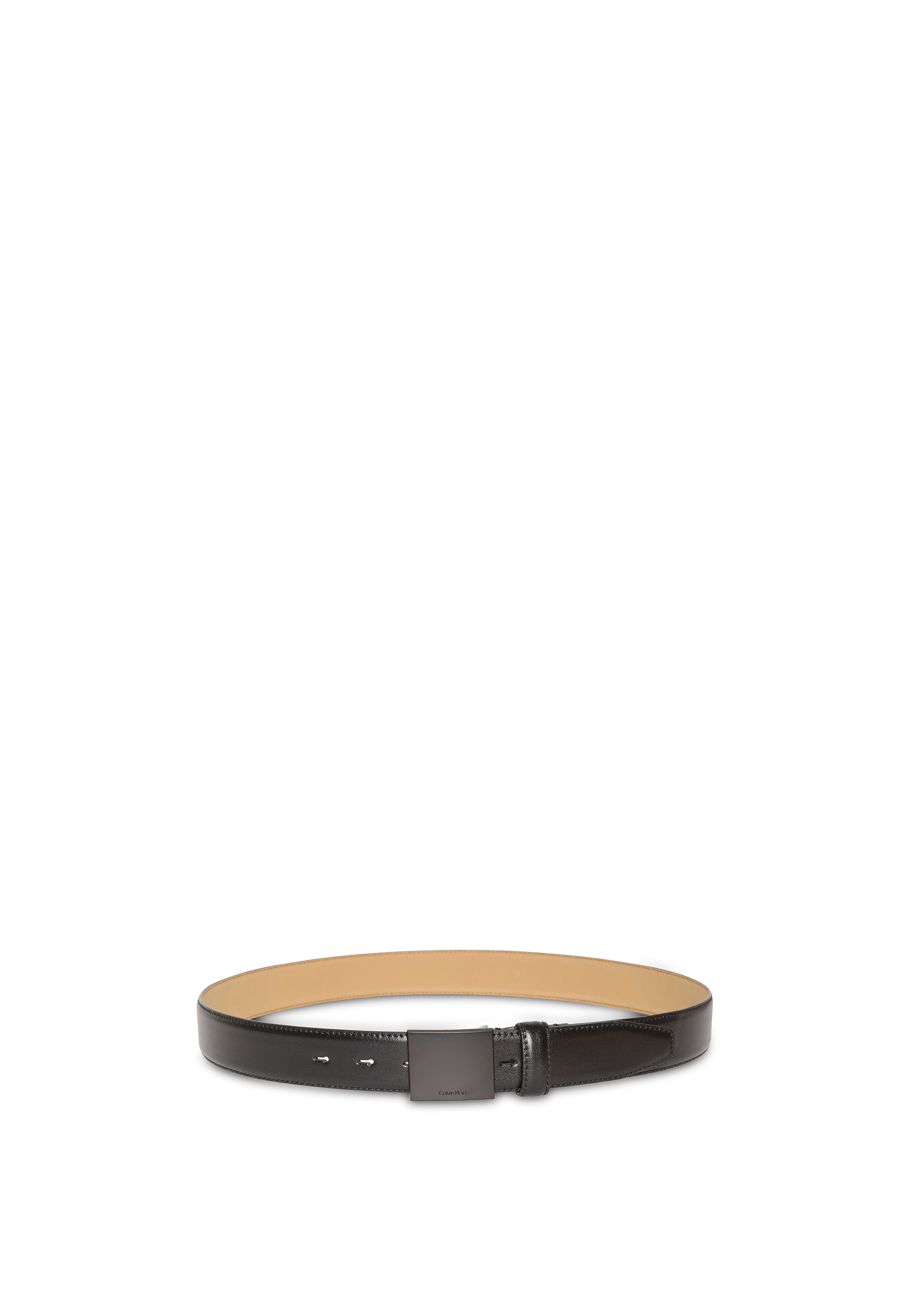 Calvin Klein Ledergürtel "TITLECASE PLAQUE BUCKLE 32MM", Größenverstellbar günstig online kaufen