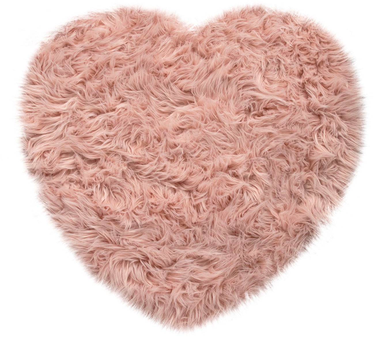 Paco Home Fellteppich "Playa 960" herzförmig 64 mm Höhe Kunstfell, Flokati- günstig online kaufen