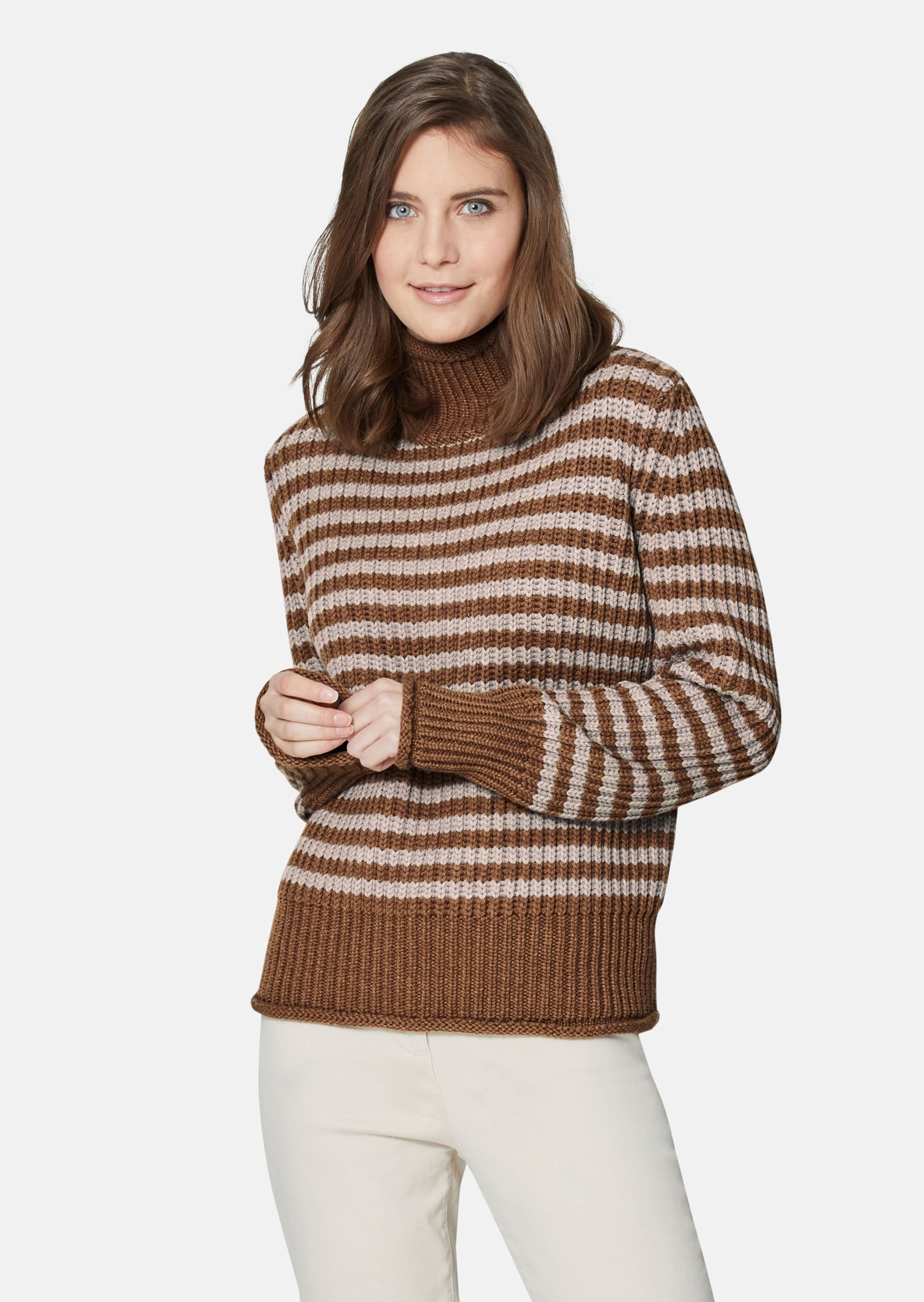 Thumbnail - MADELEINE Longpullover "Pullover Softer Schurwoll-Pullover mit stylischen Streifen"