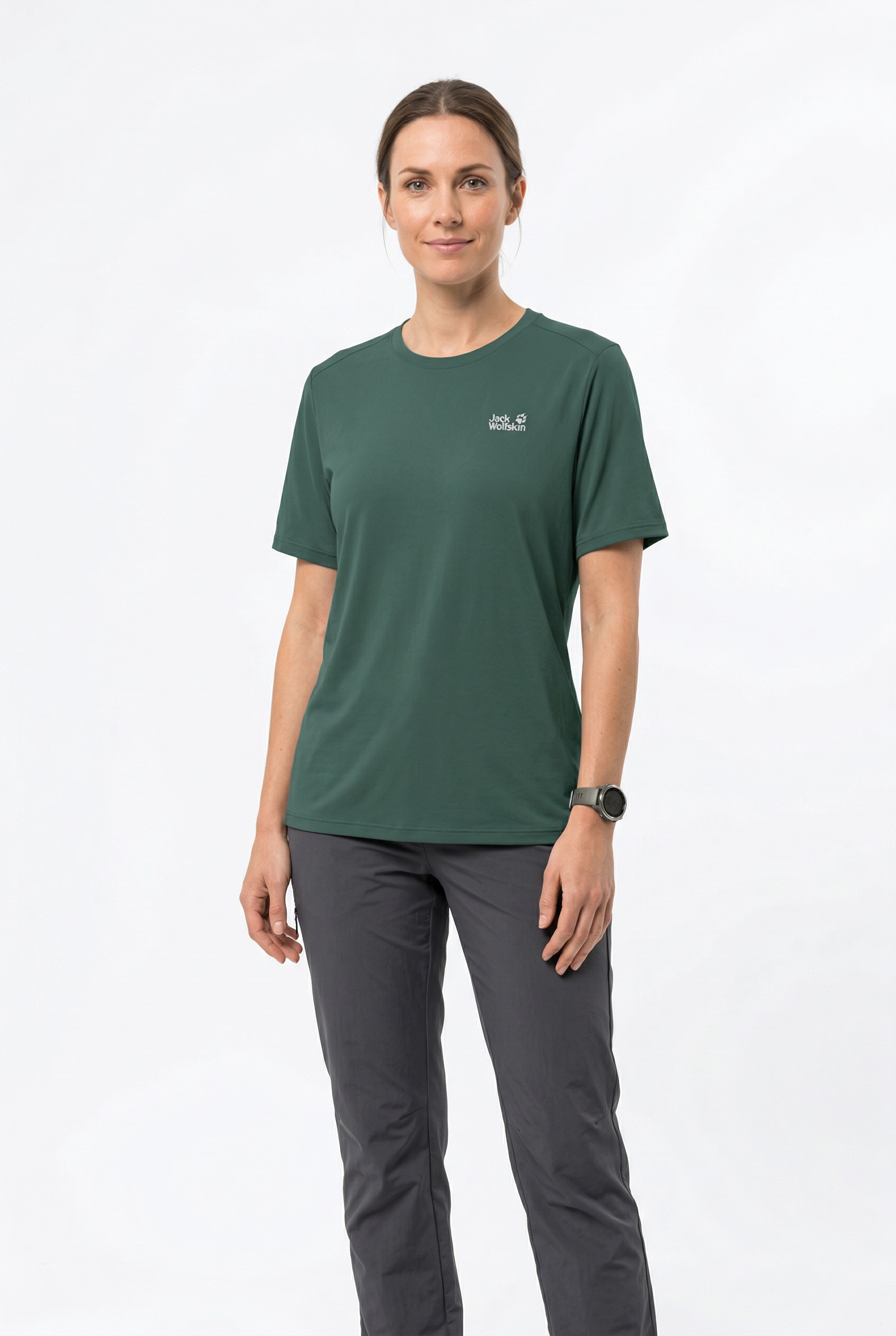 Jack Wolfskin Funktionsshirt "VONNAN S/S T W" leichtes und atmungsaktives TEXADRI-Material, moderne Passform
