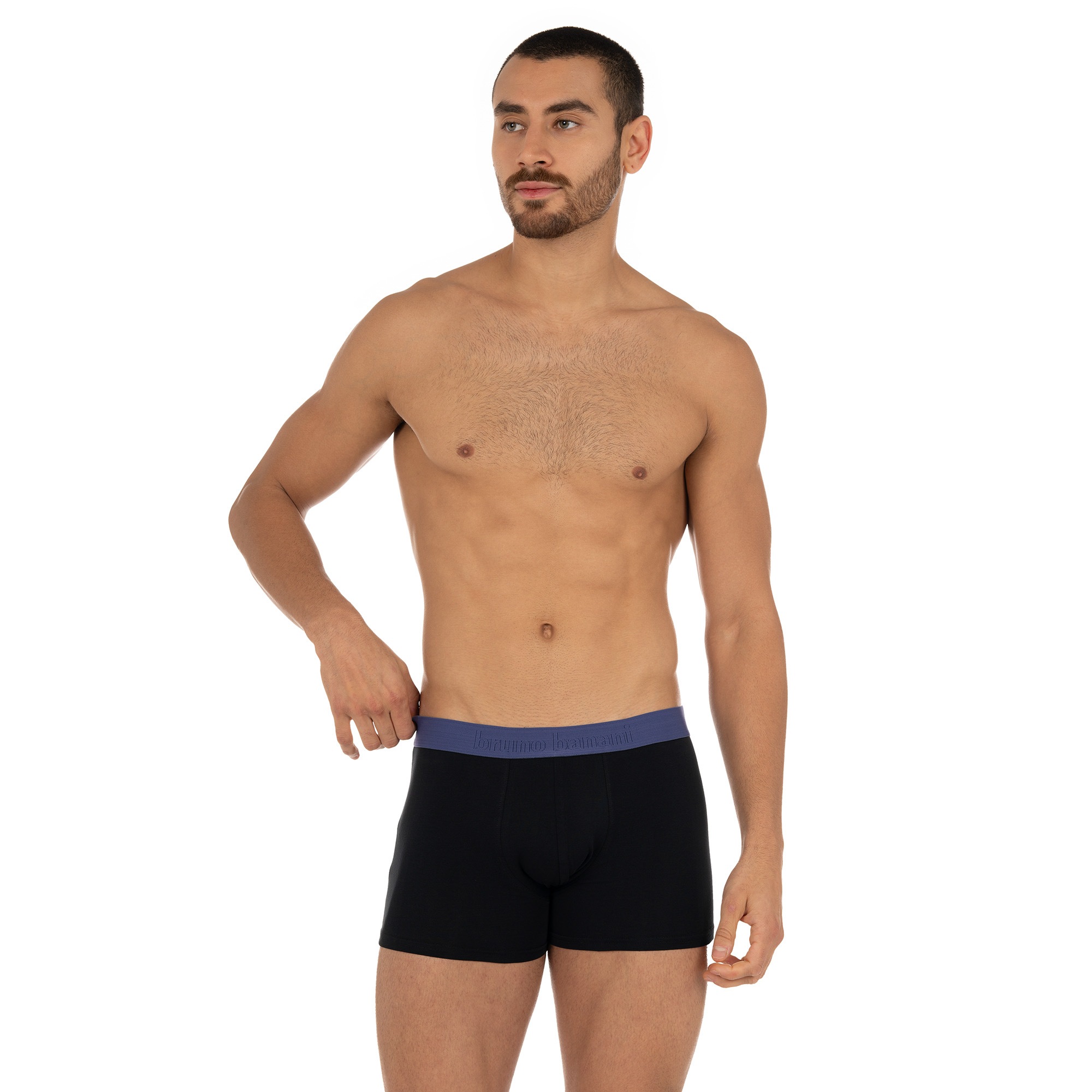 Bruno Banani Boxershorts »FLOWING«, (2er Pack), mit kontrastfarbenem Bündchen