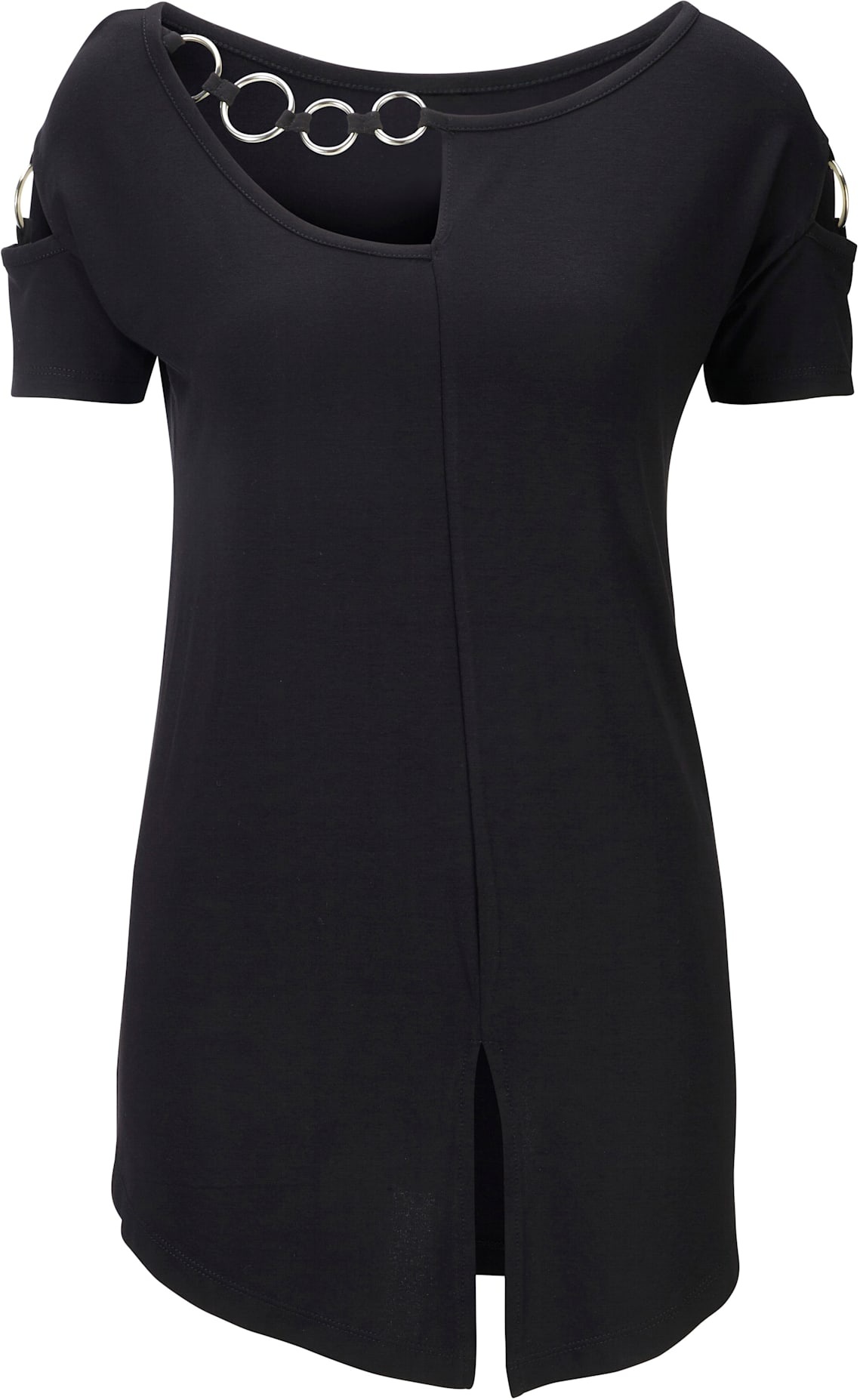 Heine Shirt Women's Crew Neck Black Size 34 4