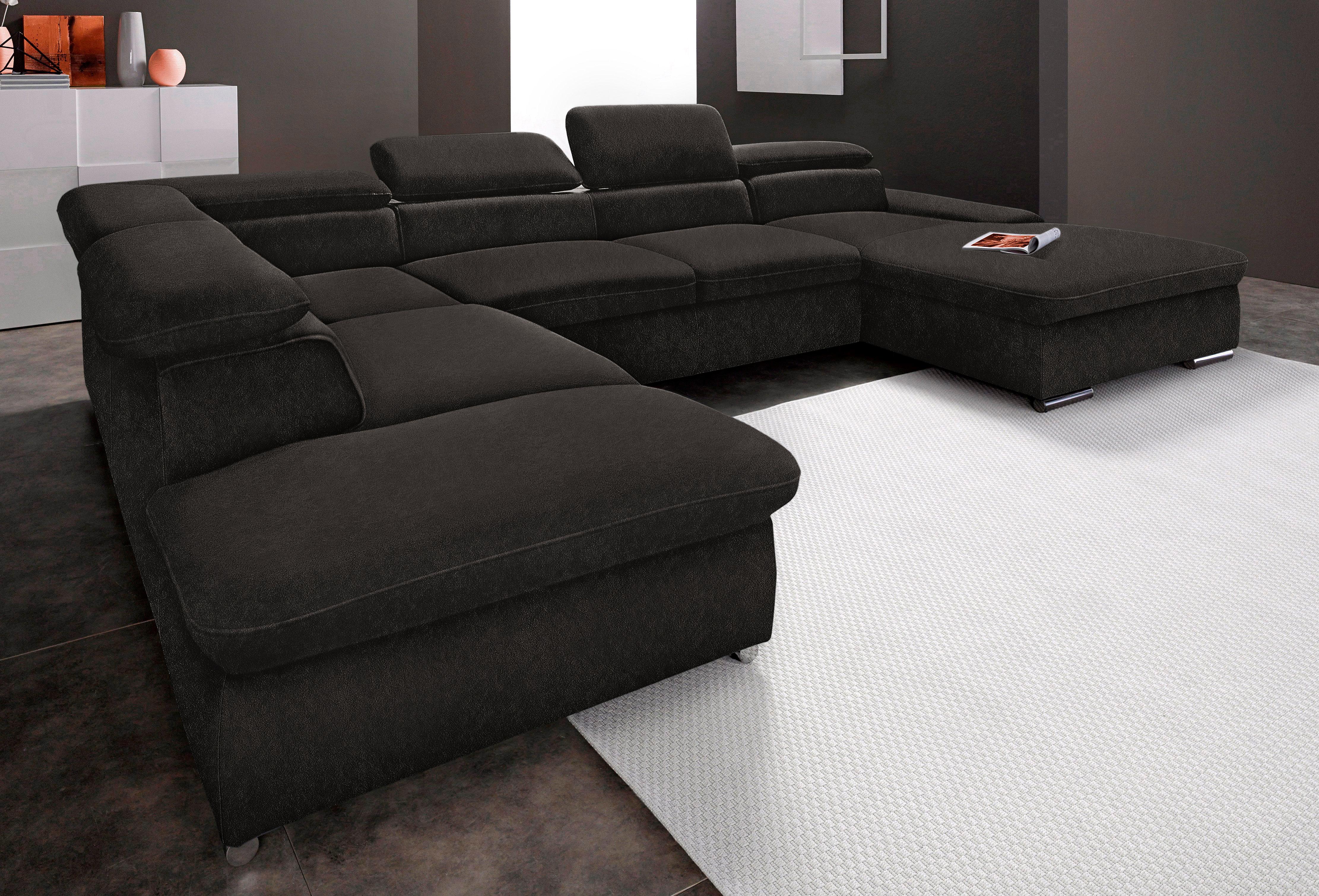 sit&more Wohnlandschaft "Alcudia U-Form" wahlweise mit Schlaffunktion