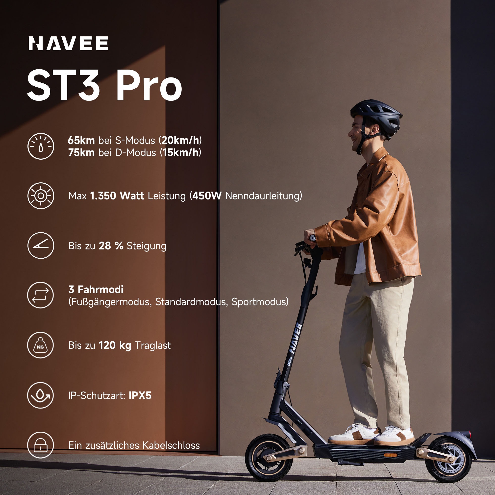 NAVEE E-Scooter »ST3 Pro Electric Scooter (DE Version)«