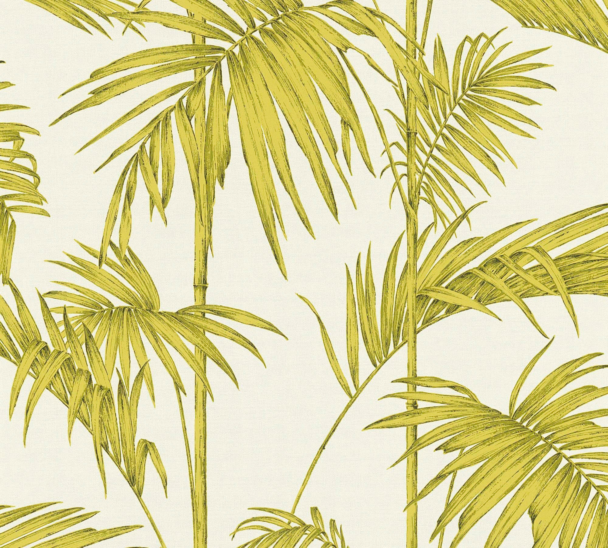 Vliestapete »Metropolitan Stories Lola Paris«, botanisch-tropisch, Floral Tapete Palmen
