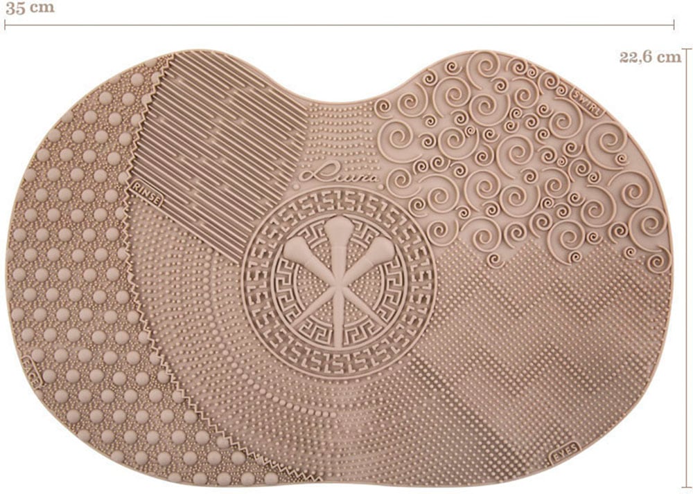 Luvia Cosmetics Foundationpinsel »Brush Cleansing Mat - Black«