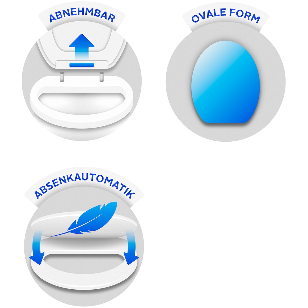 WENKO WC-Sitz »Premium Kos«, Mit Absenkautomatik