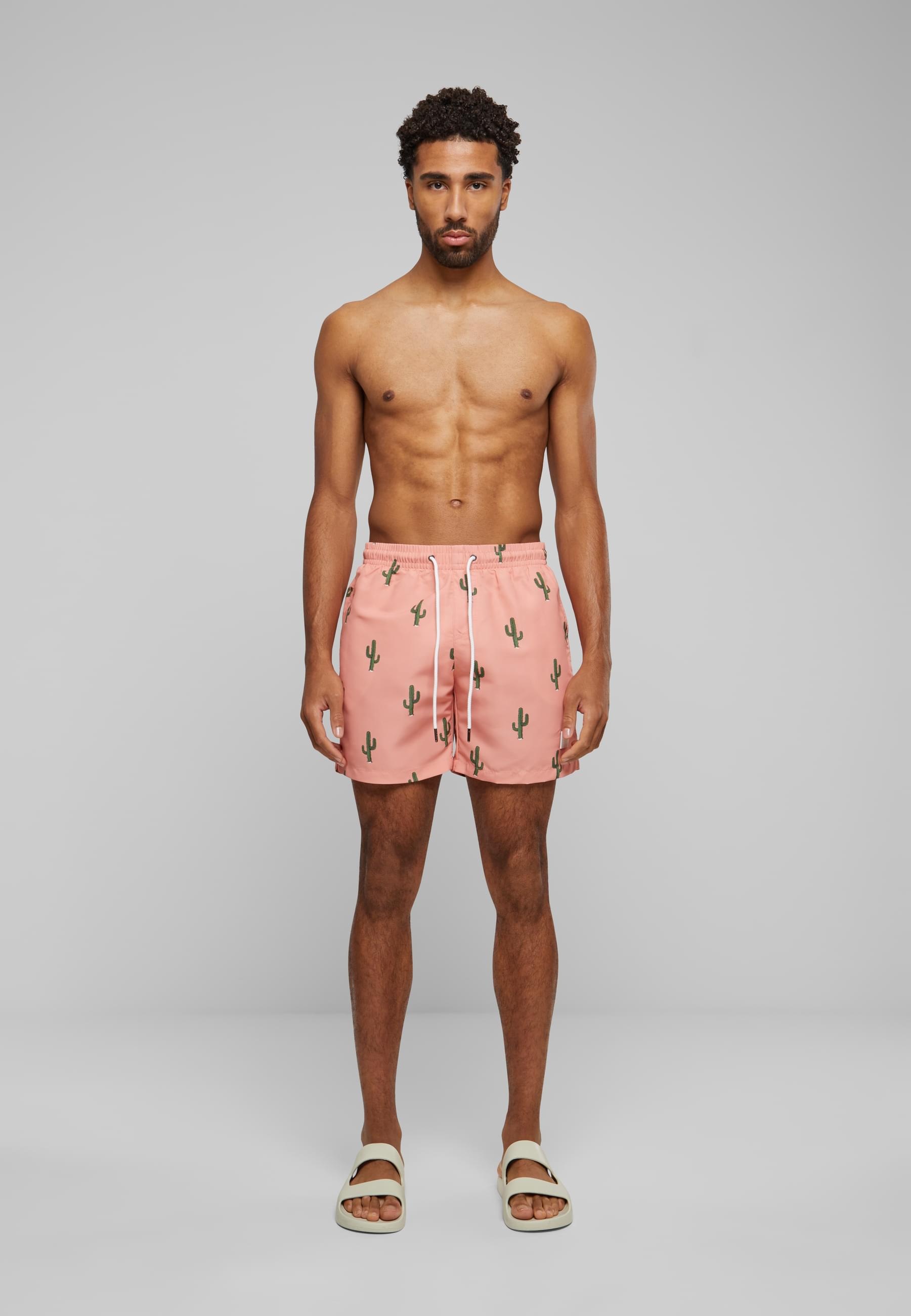 URBAN CLASSICS Badeshorts »Urban Classics Herren Pattern Swim Shorts«